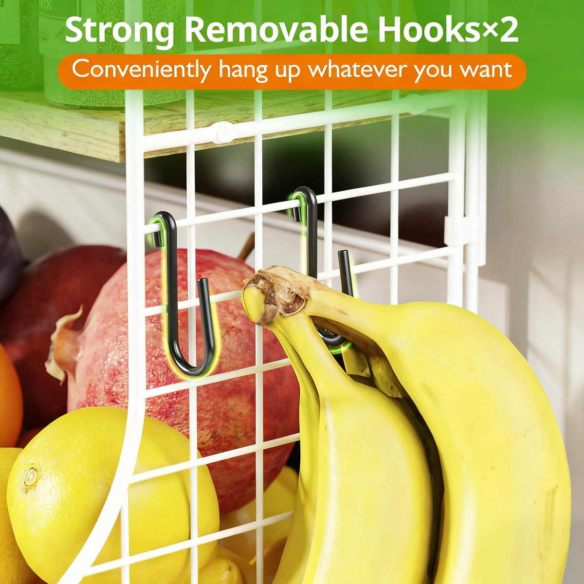Magnetic Shelf for Fridge with Wood Lid