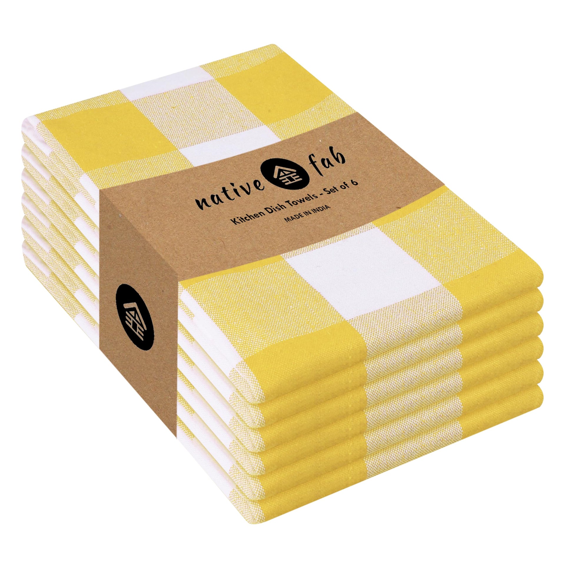 Yellow Buffalo Dish Towel 16"x26" (6 Count)