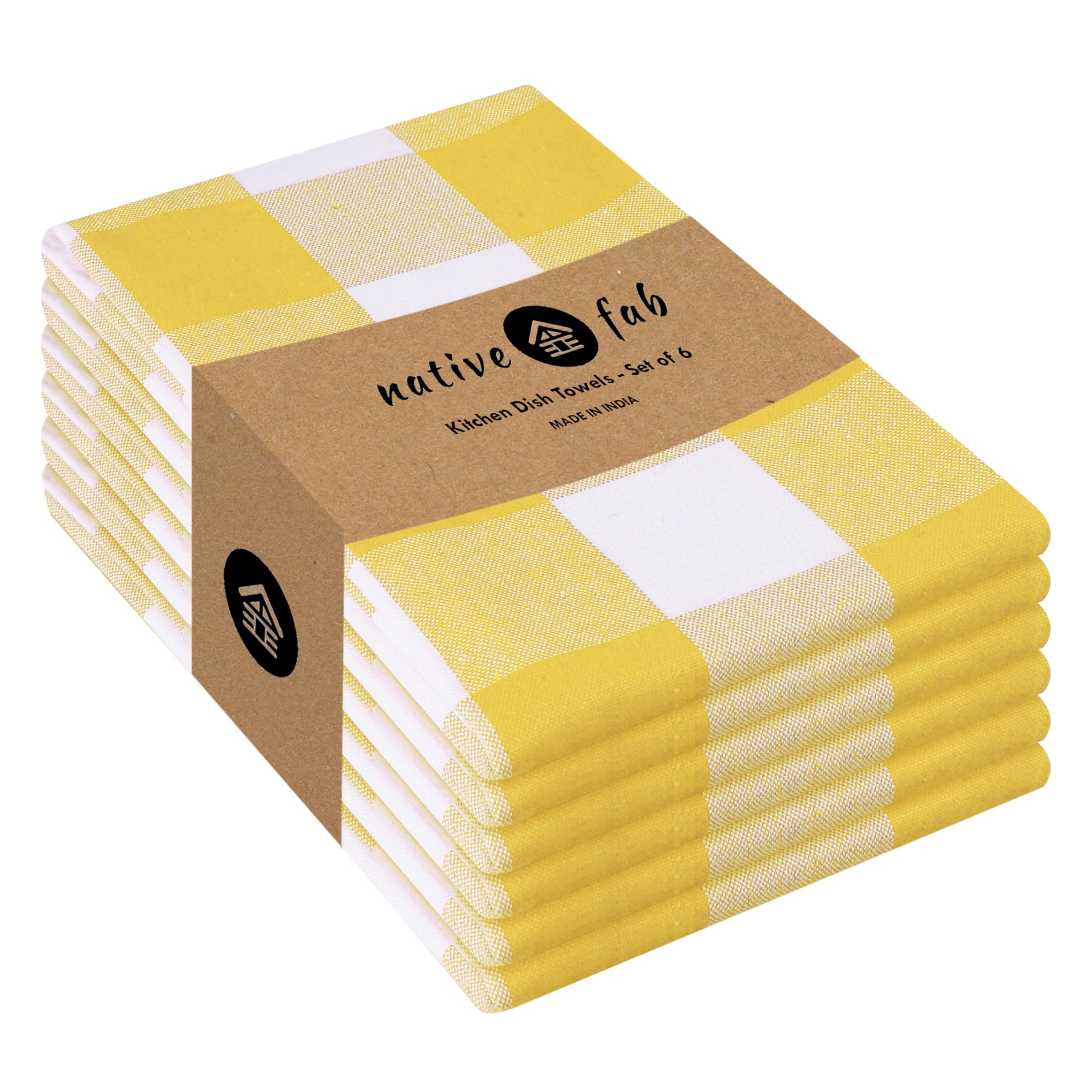 Yellow Buffalo Dish Towel 16"x26" (6 Count)