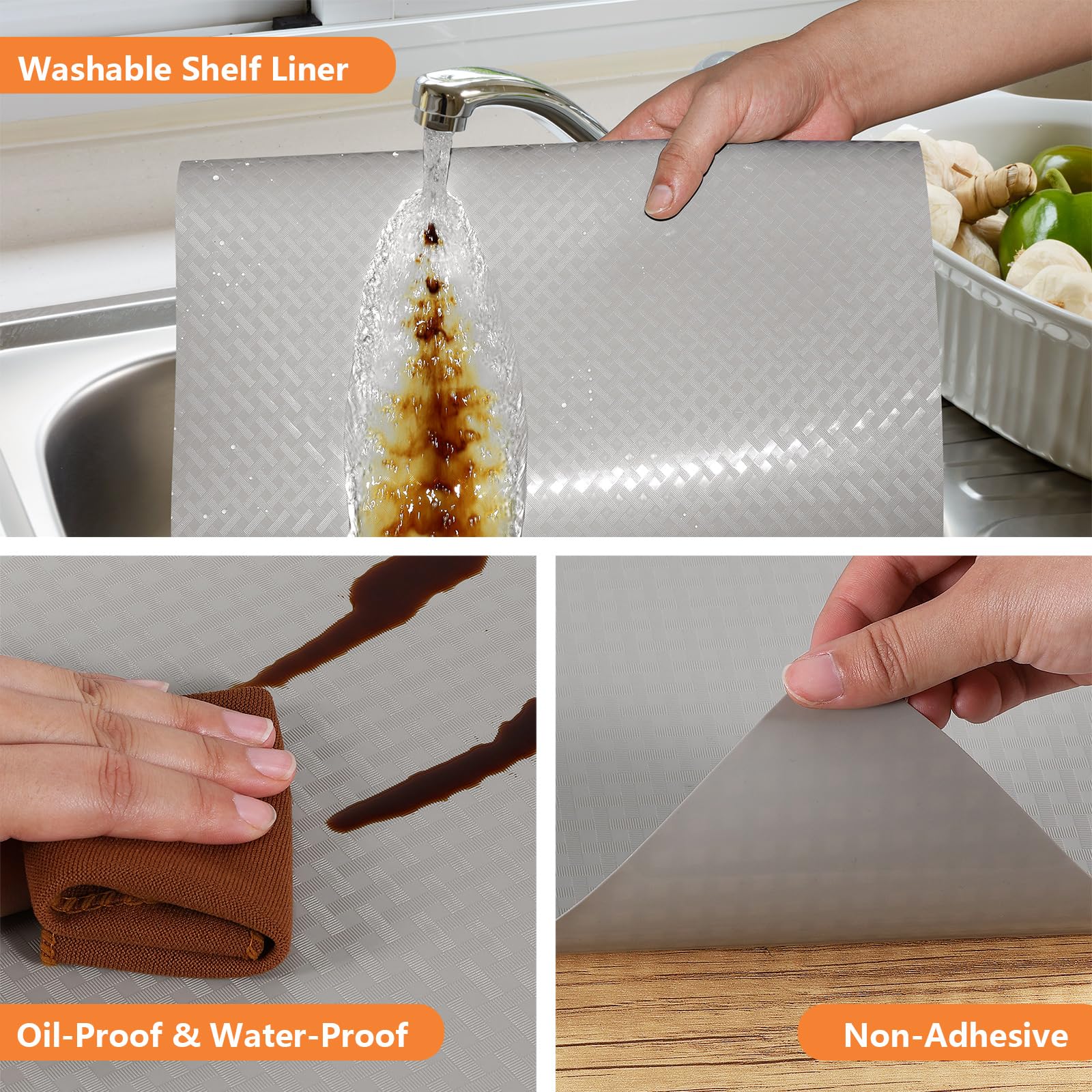 Shelf Liners for Kitchen Cabinets