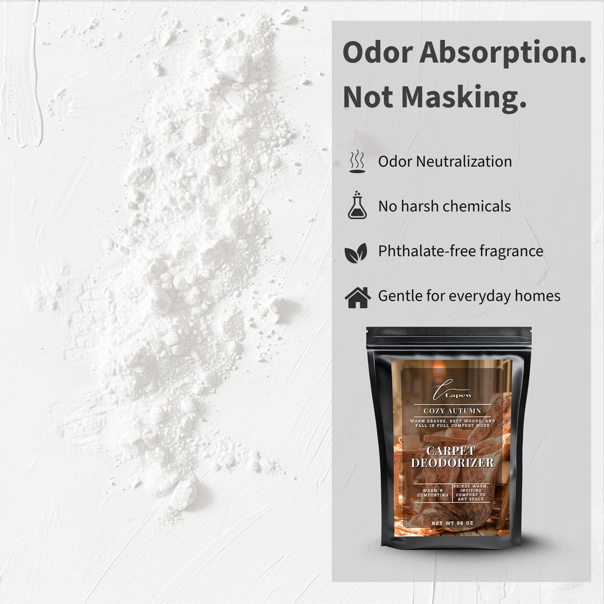 Cozy Autumn Carpet Deodorizer Powder (36 Ounce)
