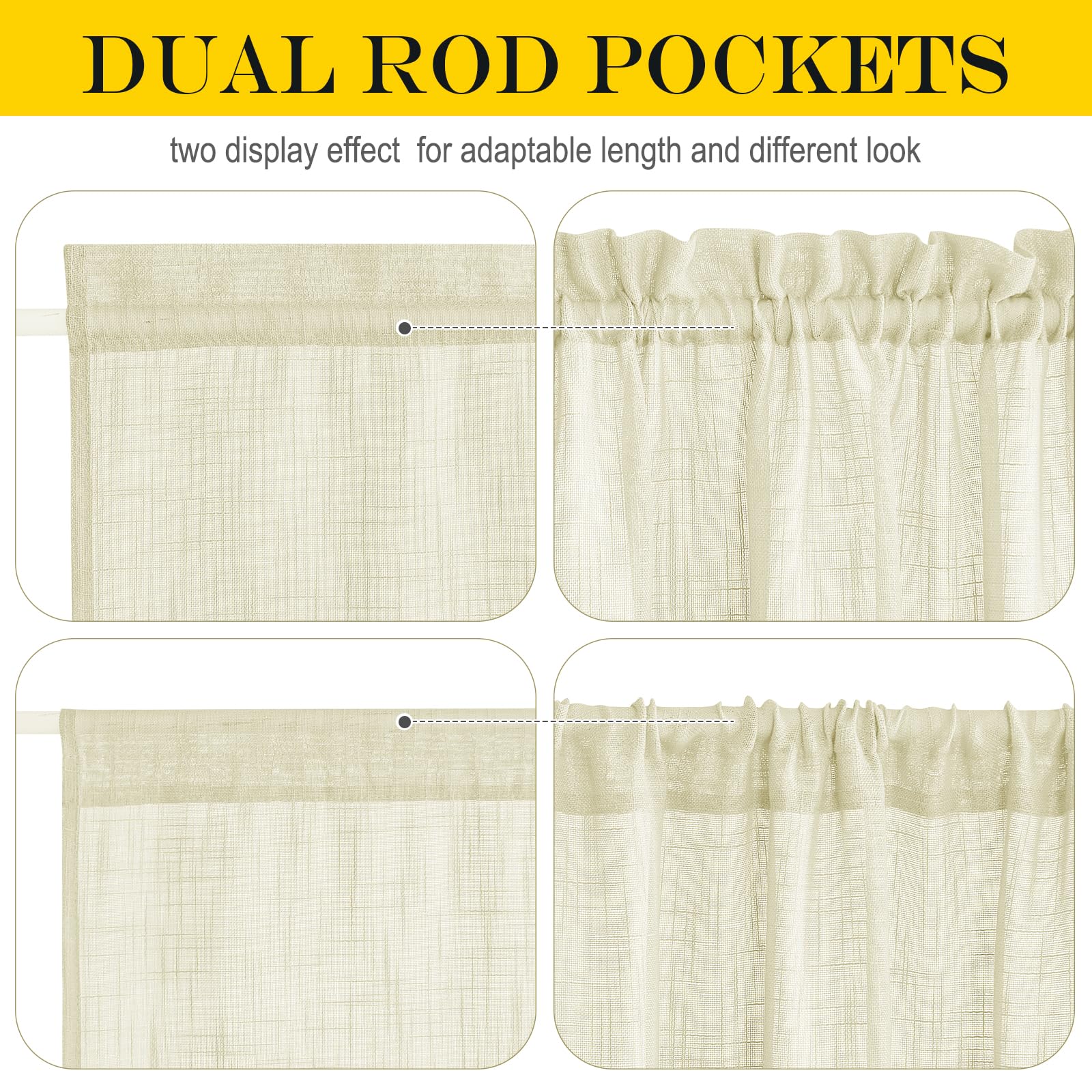 French Sheer Door Panel