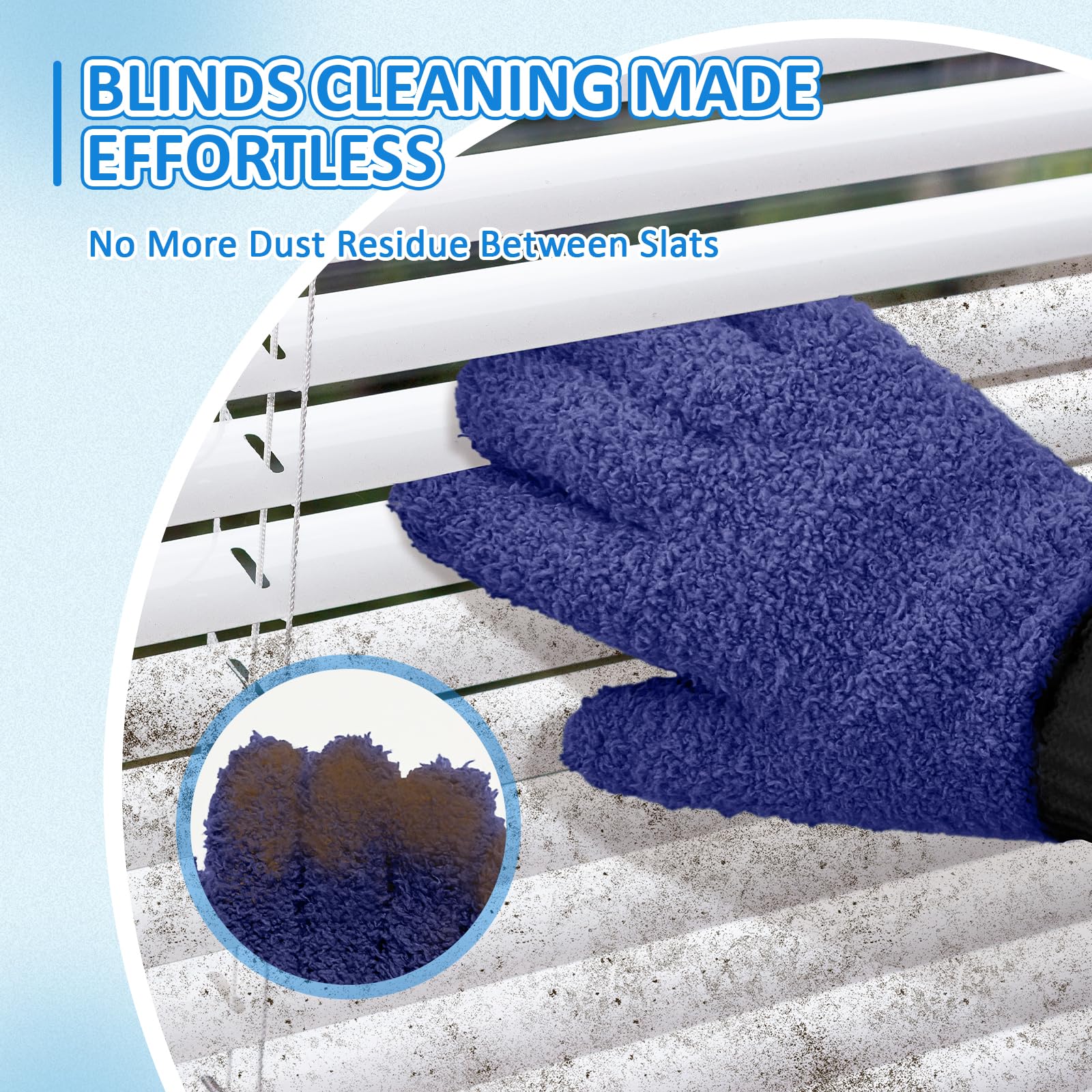 2 Pairs Microfiber Gloves (4 Count)