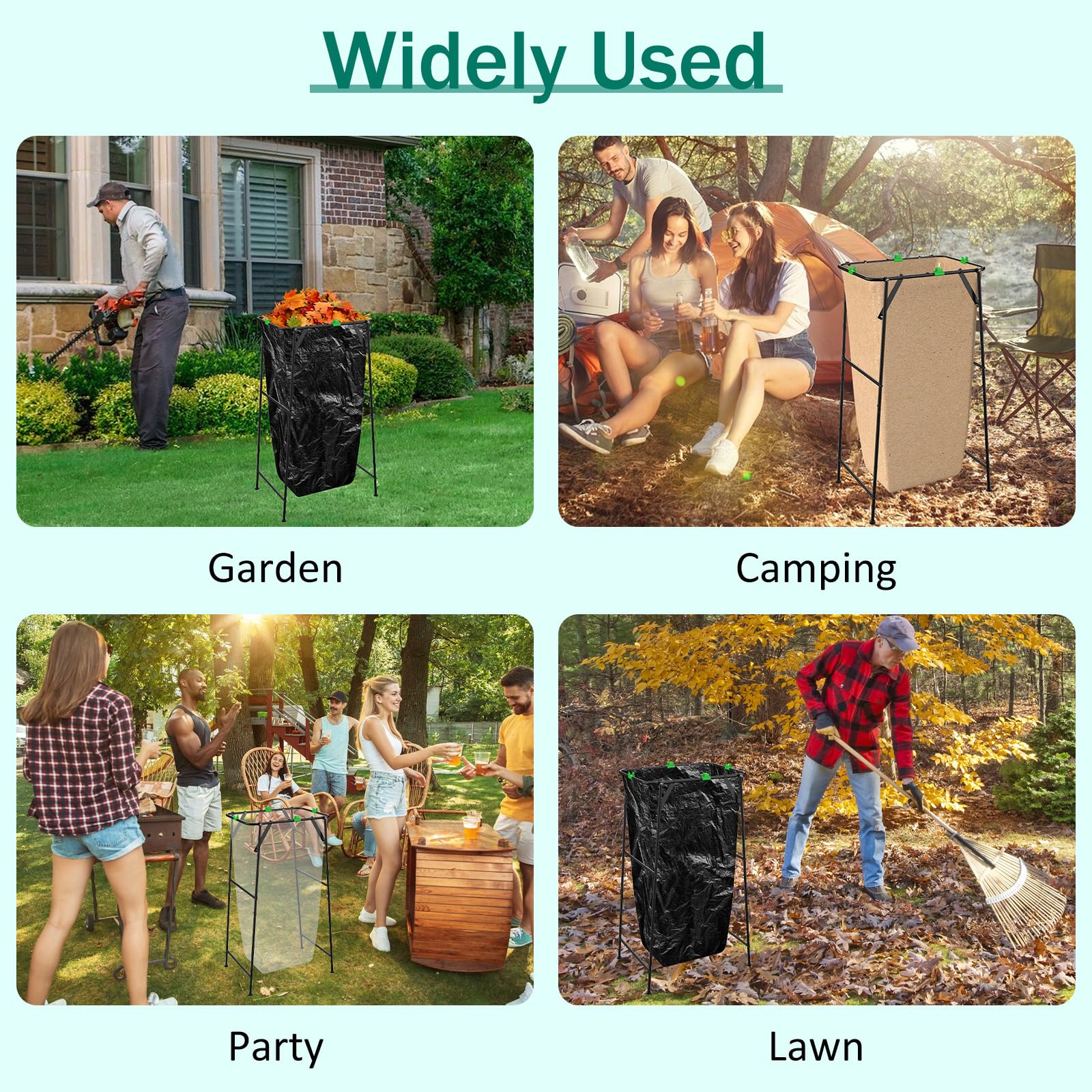 Foldable Trash Bag Holder Stand