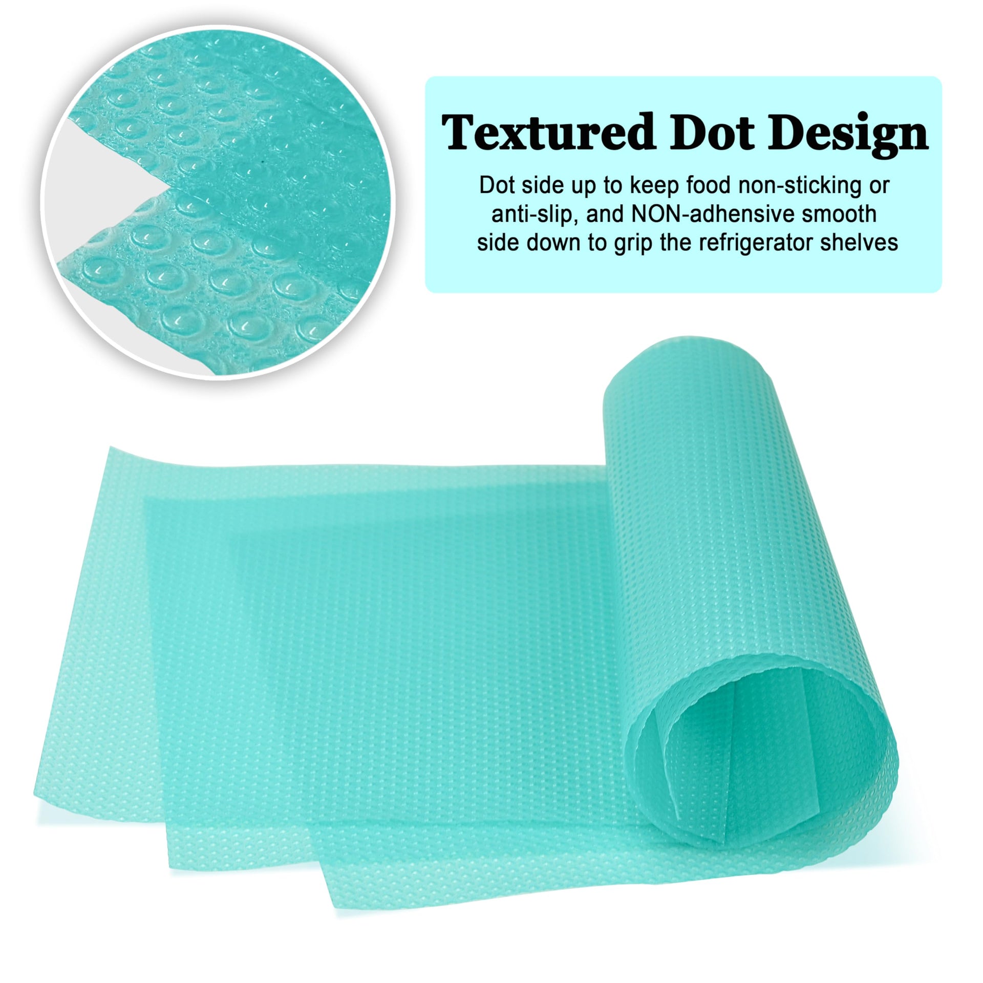 12Pcs Refrigerator Liners Washable Fridge Shelf Liners Mats for Freezer Glass Shelves Kitchen Cabinets Cupboards Drawers (11.21 Sq Ft)