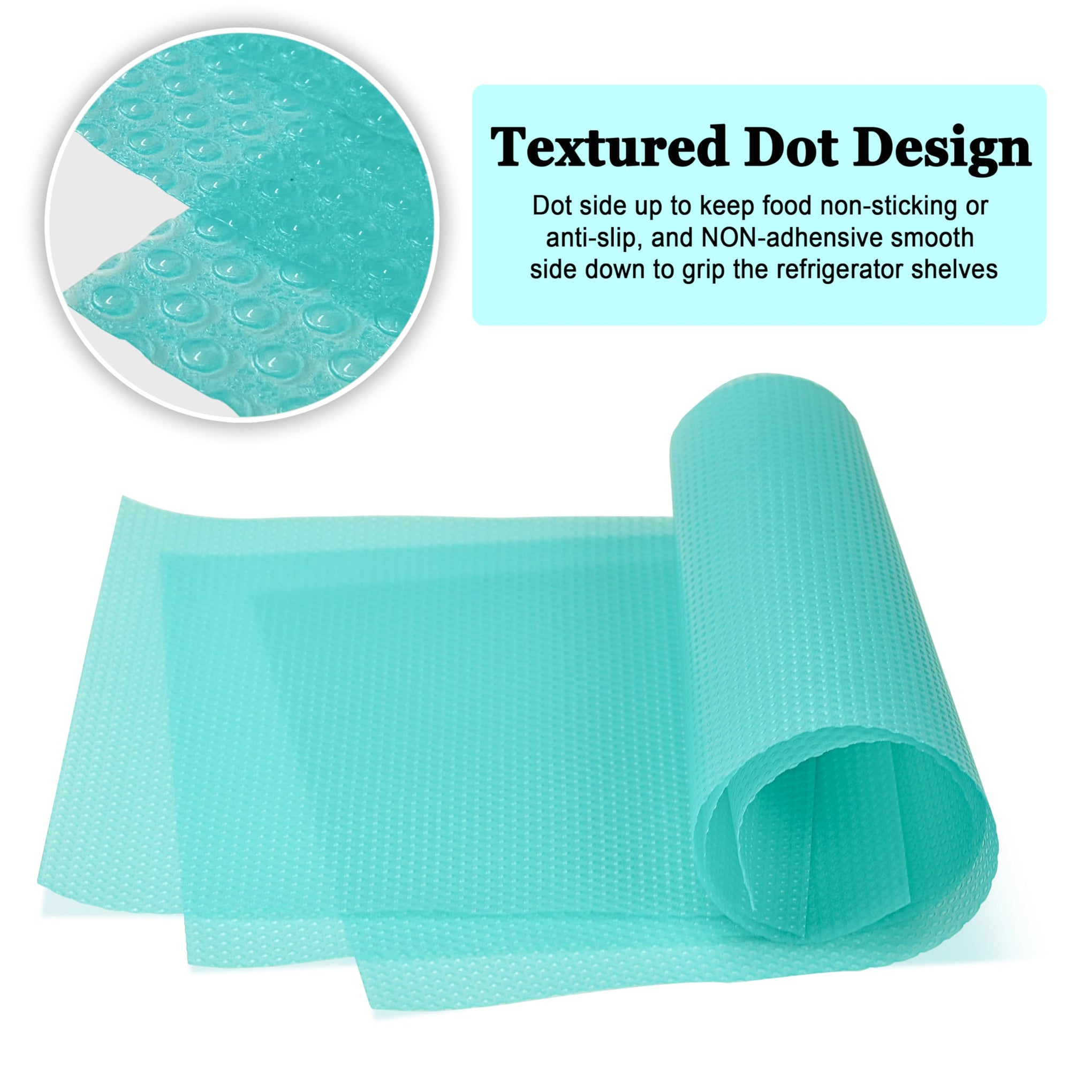 12Pcs Refrigerator Liners Washable Fridge Shelf Liners Mats for Freezer Glass Shelves Kitchen Cabinets Cupboards Drawers (11.21 Sq Ft)