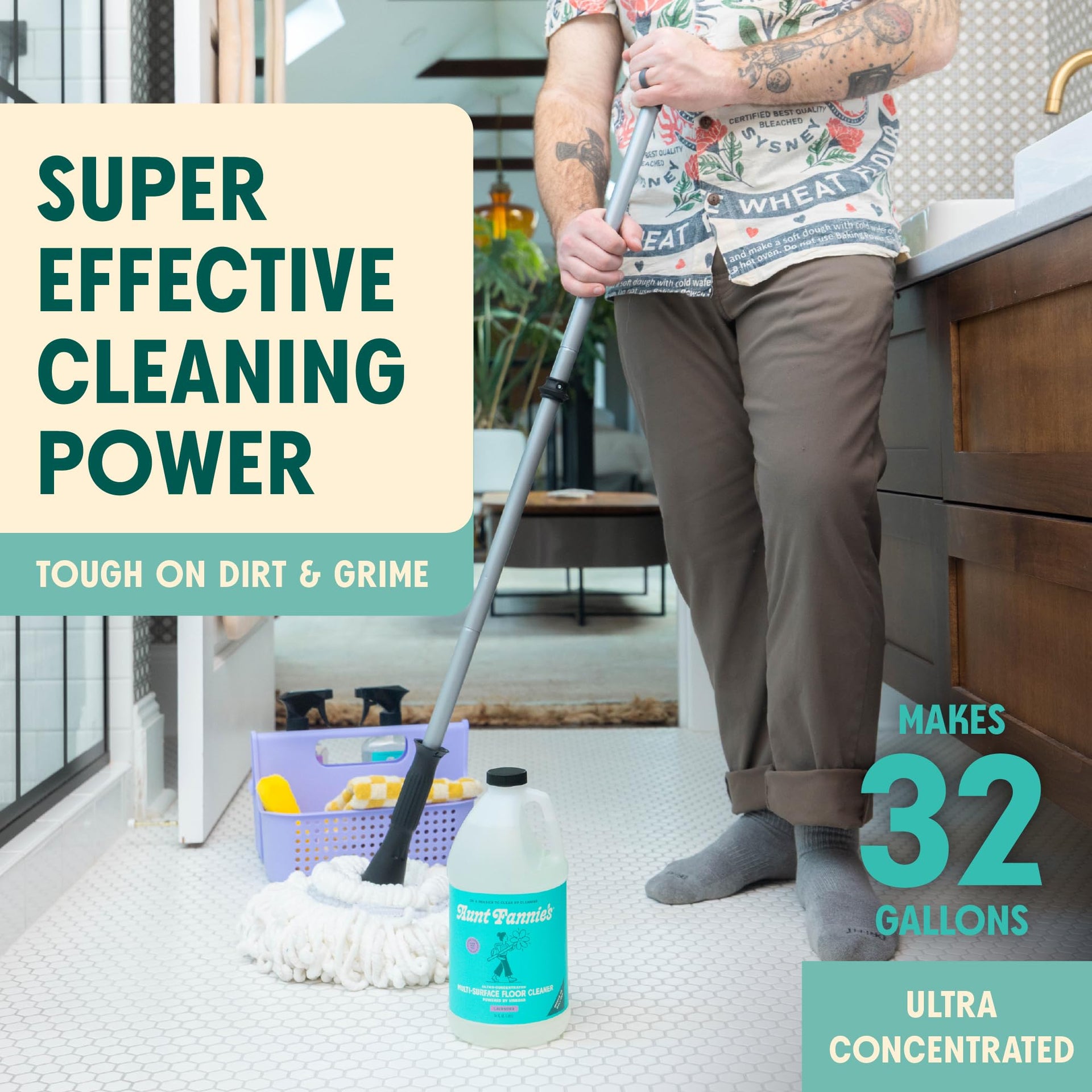 Ultra Concentrated Vinegar Floor Cleaner (64 Fl Oz)