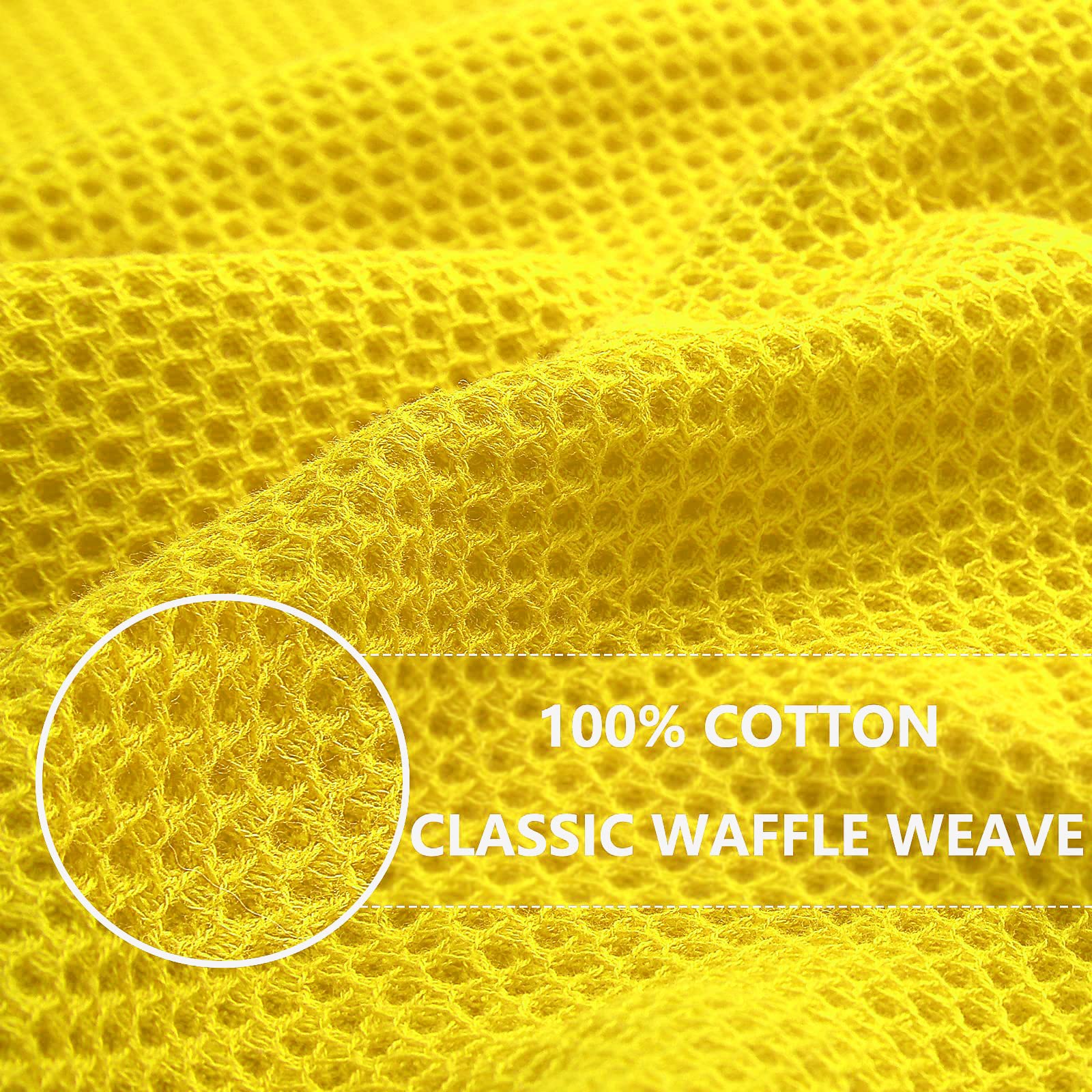 100% Cotton Waffle Weave Kitchen Dish Cloths 8 (8 Count)