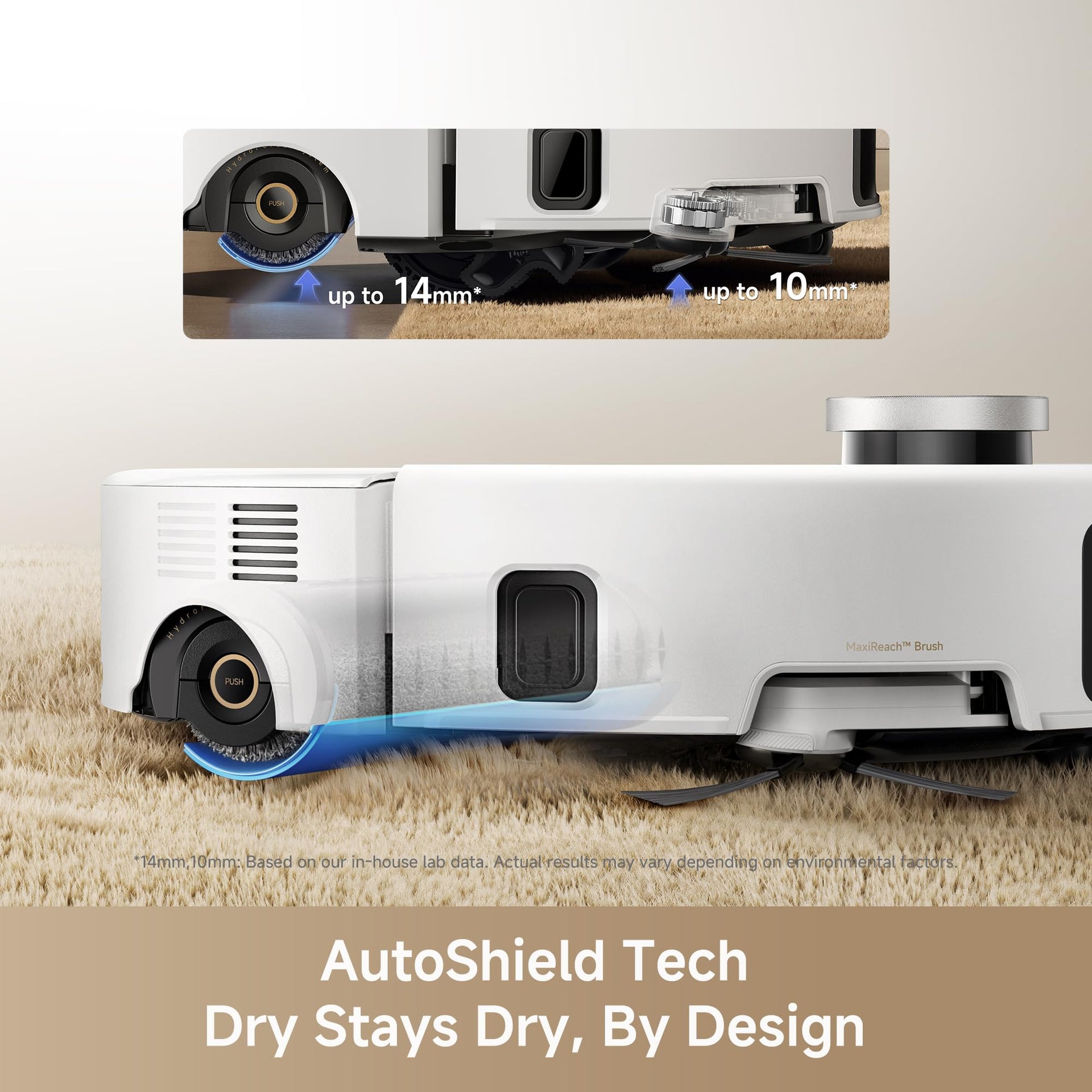 Z60 Ultra Roller SA Robot Vacuum and Mop with Auto Carpet Shield