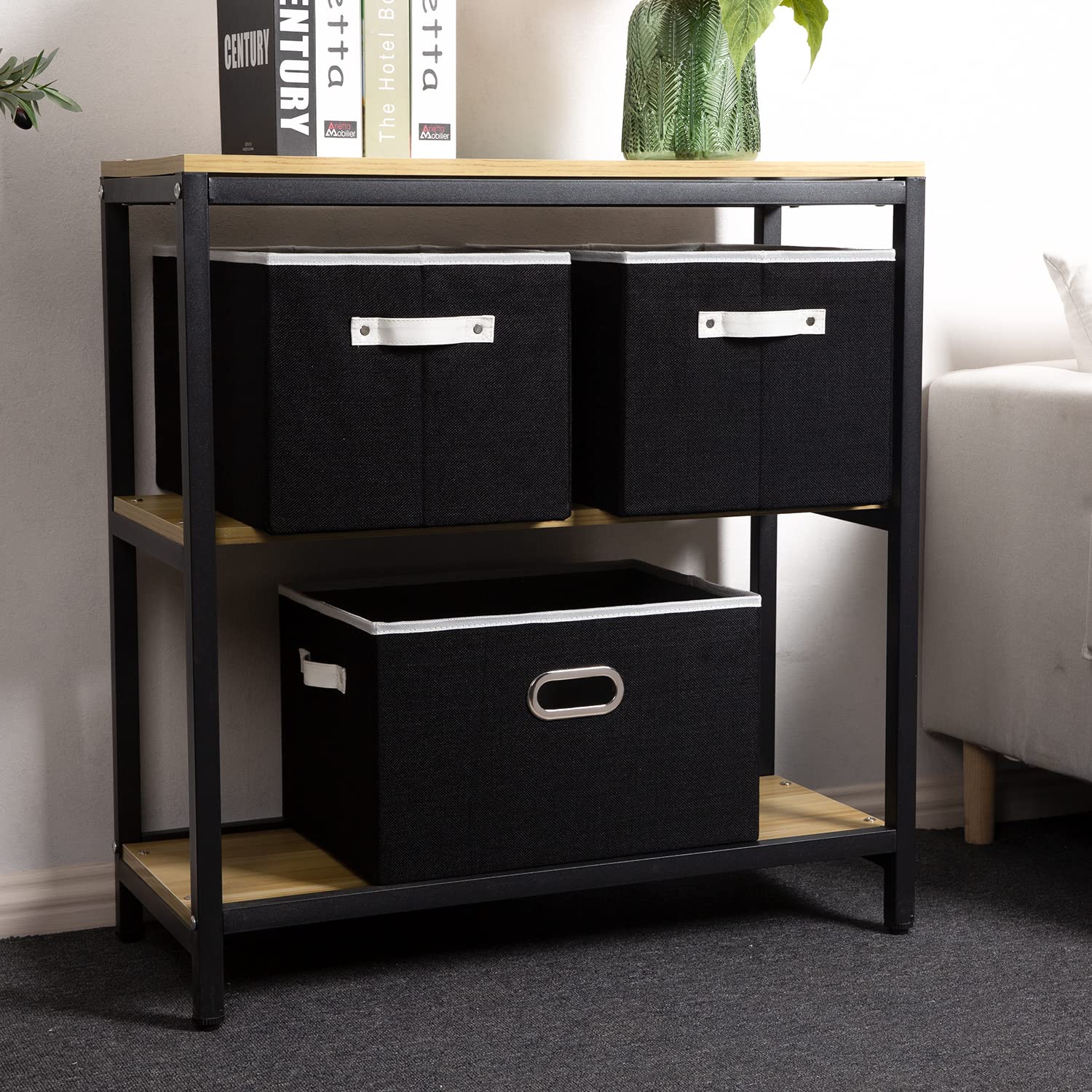 Larger Collapsible Storage Bins for Closet [5 (6 Count)