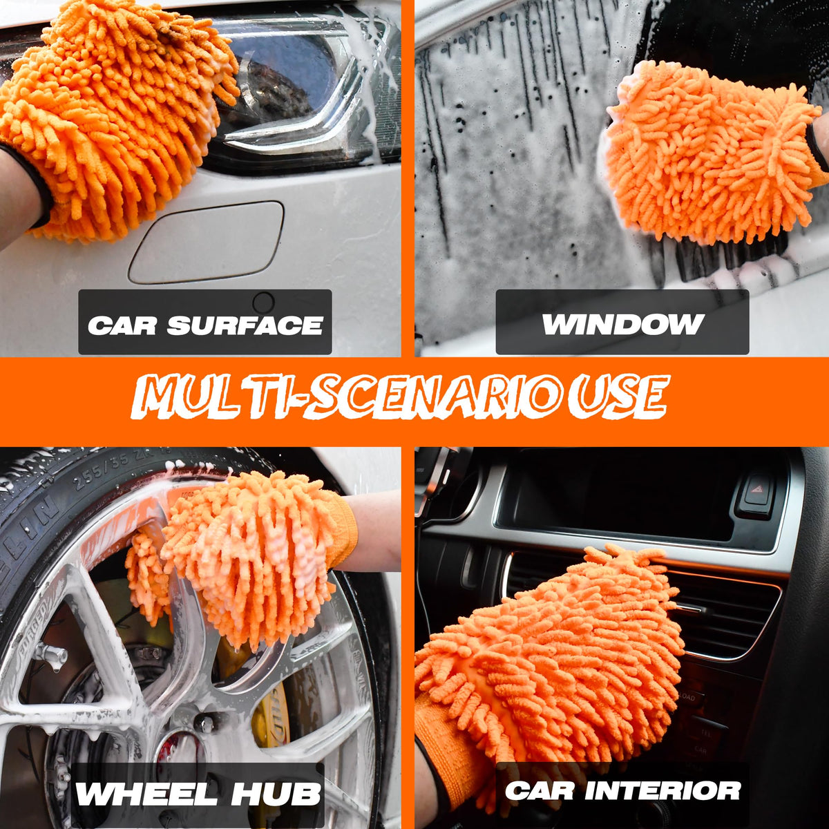 Microfiber Car Wash Mitt (2 Count)