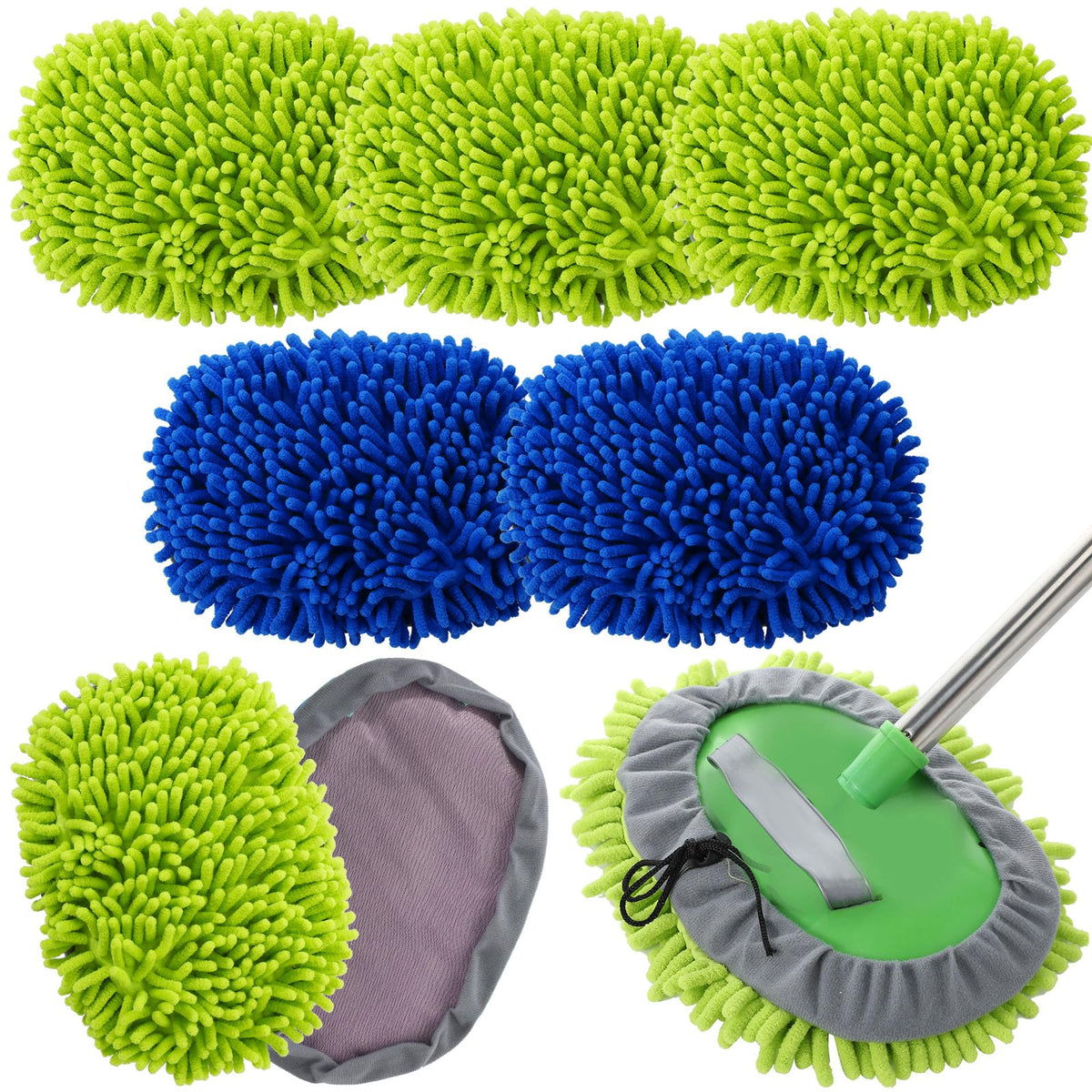 5 Pcs Car Wash Mitt Set (5 Count)
