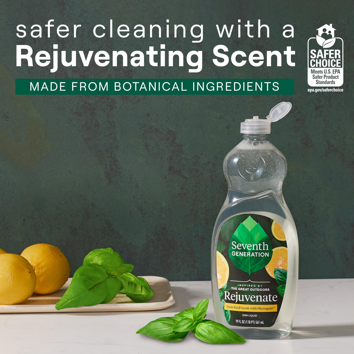 Hand Dish Liquid Yuzu Basil Rejuvenating 19 fl oz (19 Fl Oz)