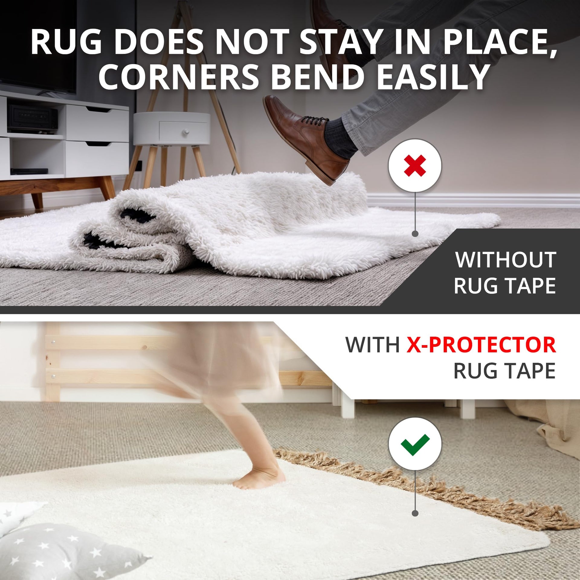 Rug Tape for Carpet (8 Count)