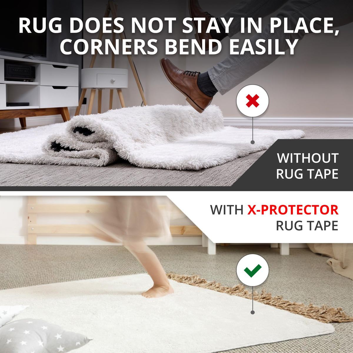 Rug Tape for Carpet (8 Count)