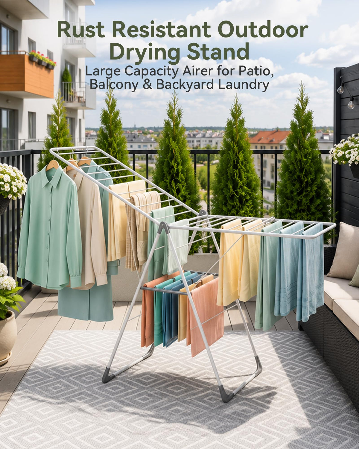 2 Tier Gullwing Clothes Drying Rack