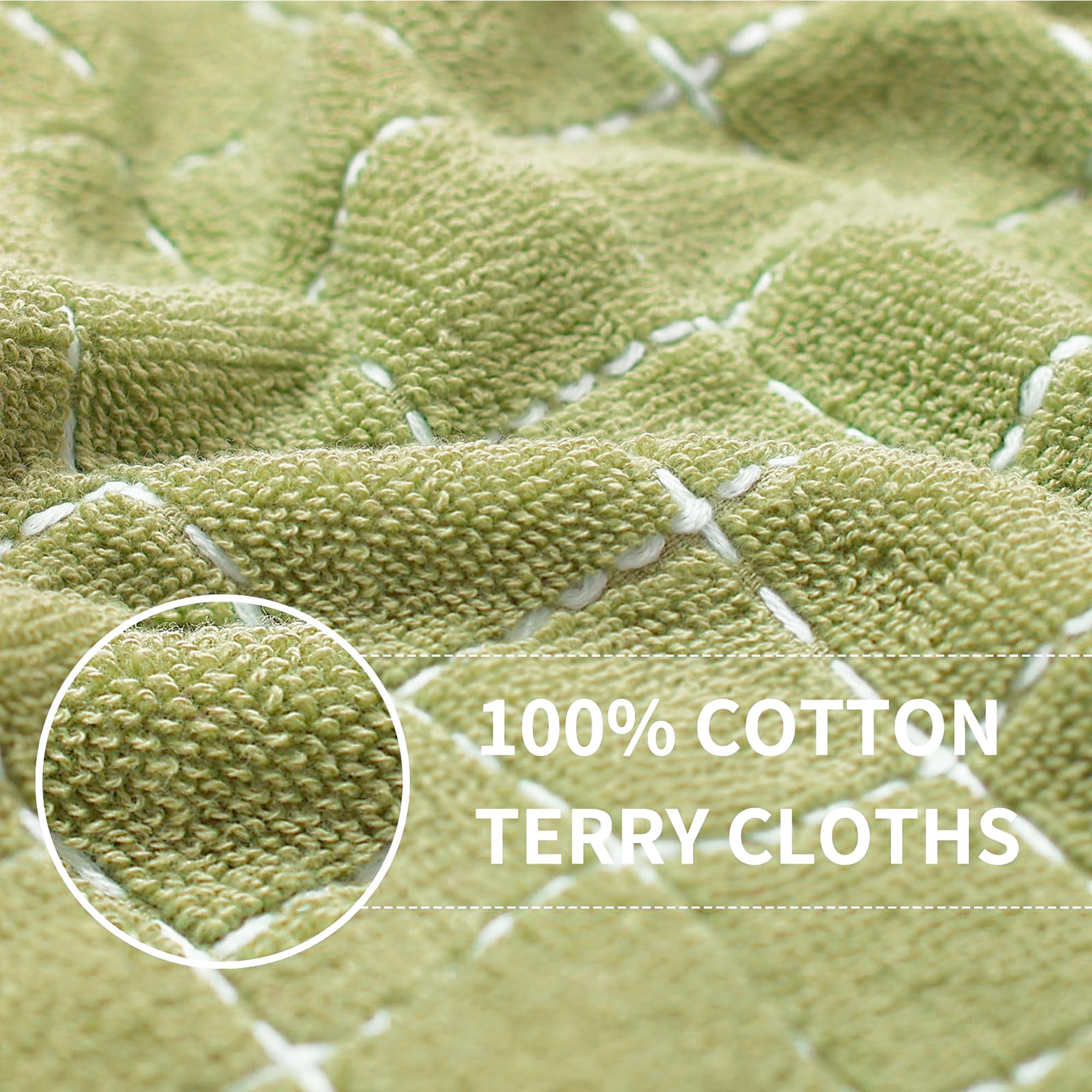 100% Cotton Terry Kitchen Towels (6 Count)