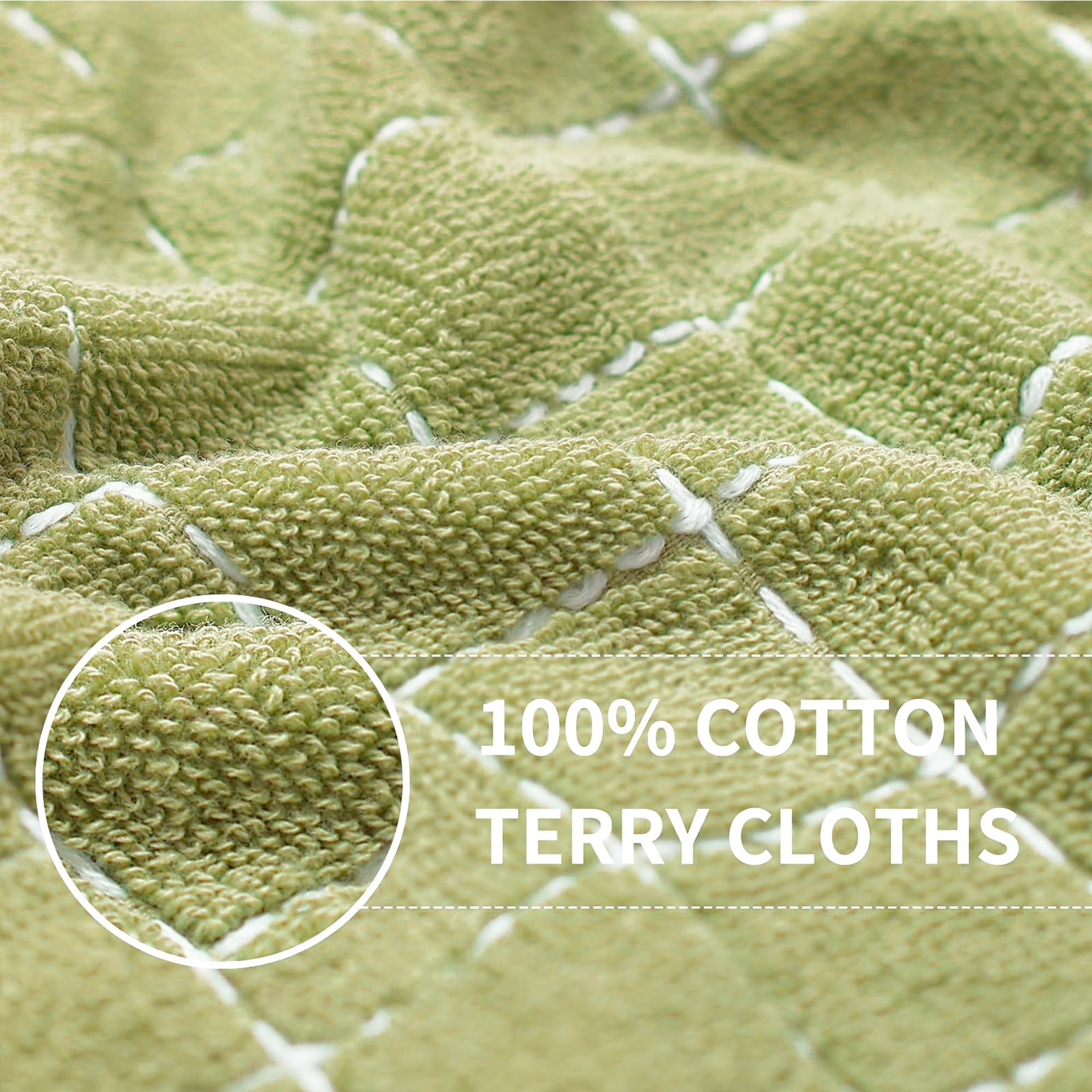 100% Cotton Terry Kitchen Towels (4 Count)