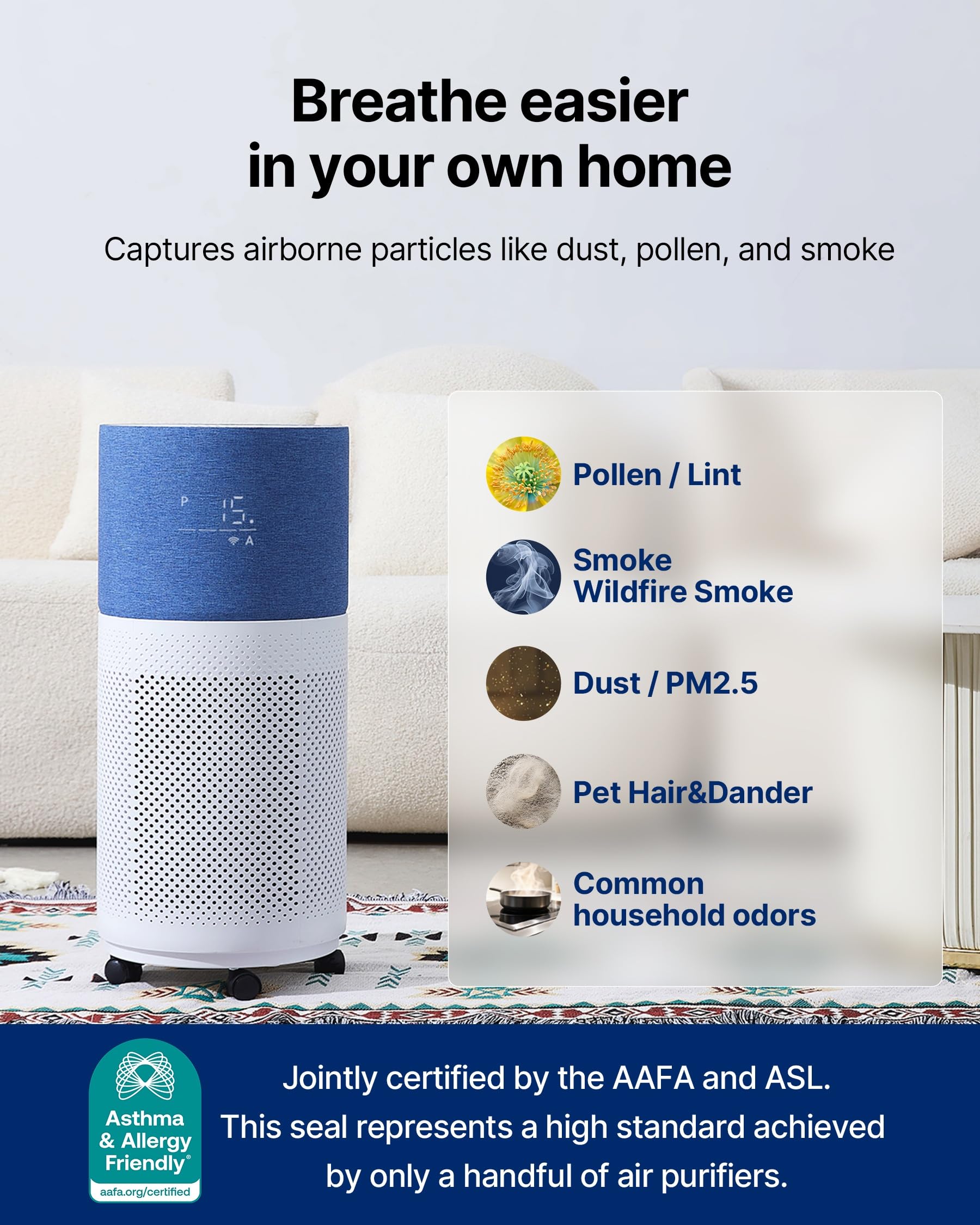 CleanForce Air Purifier for Large Room up to 2