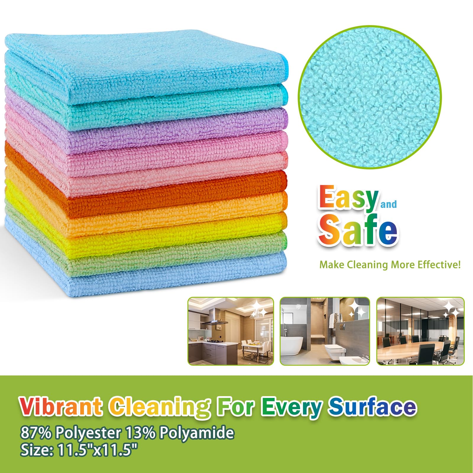 Microfiber Cleaning Cloth (100 Count)