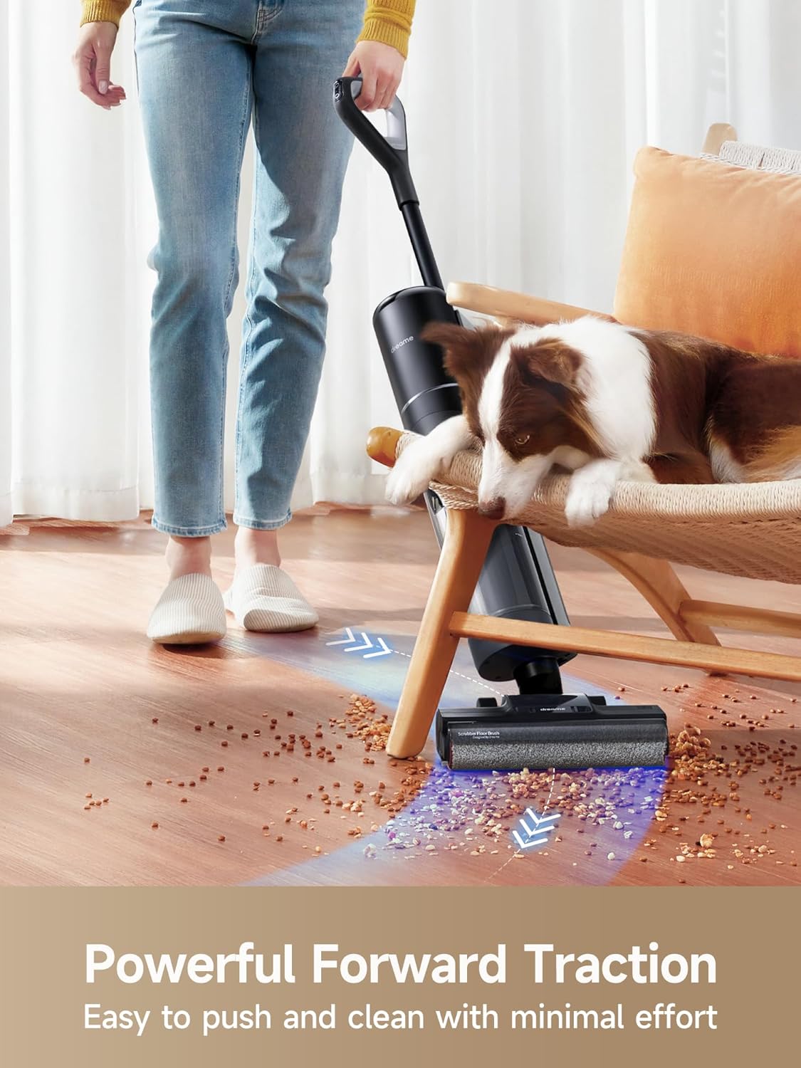 DREAME H12 PRO Vacuum Mop, Wet Dry Vacuum Cleaner for Hard Floor, Vacuum and Mop at The Same Time for Wet & Dry Messes, Auto Self-Cleaning, Edge to Edge Cleaning with Hot Air Drying - ModHome Supplies