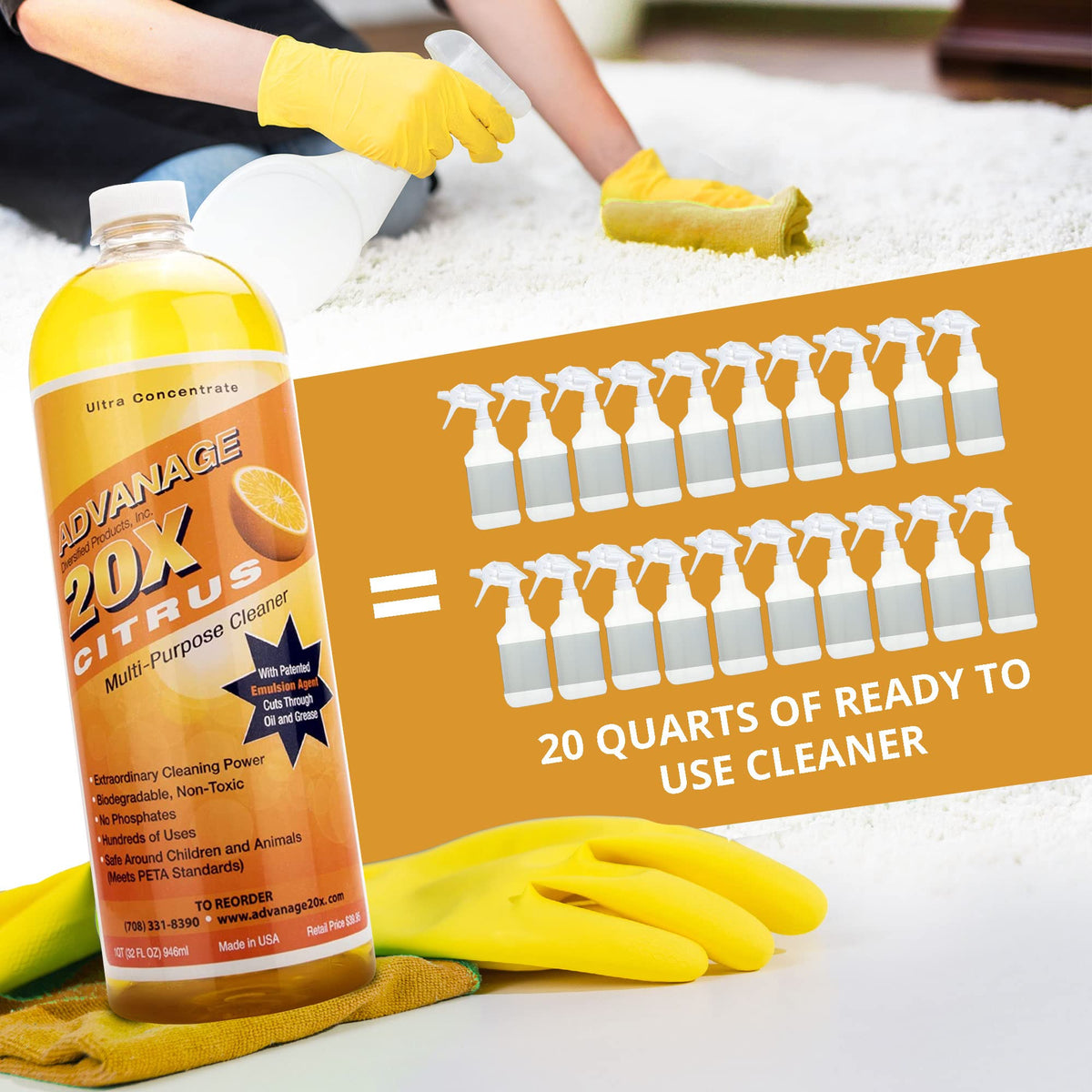 Advanage 20X All Purpose Cleaner Concentrate (32 Fl Oz)