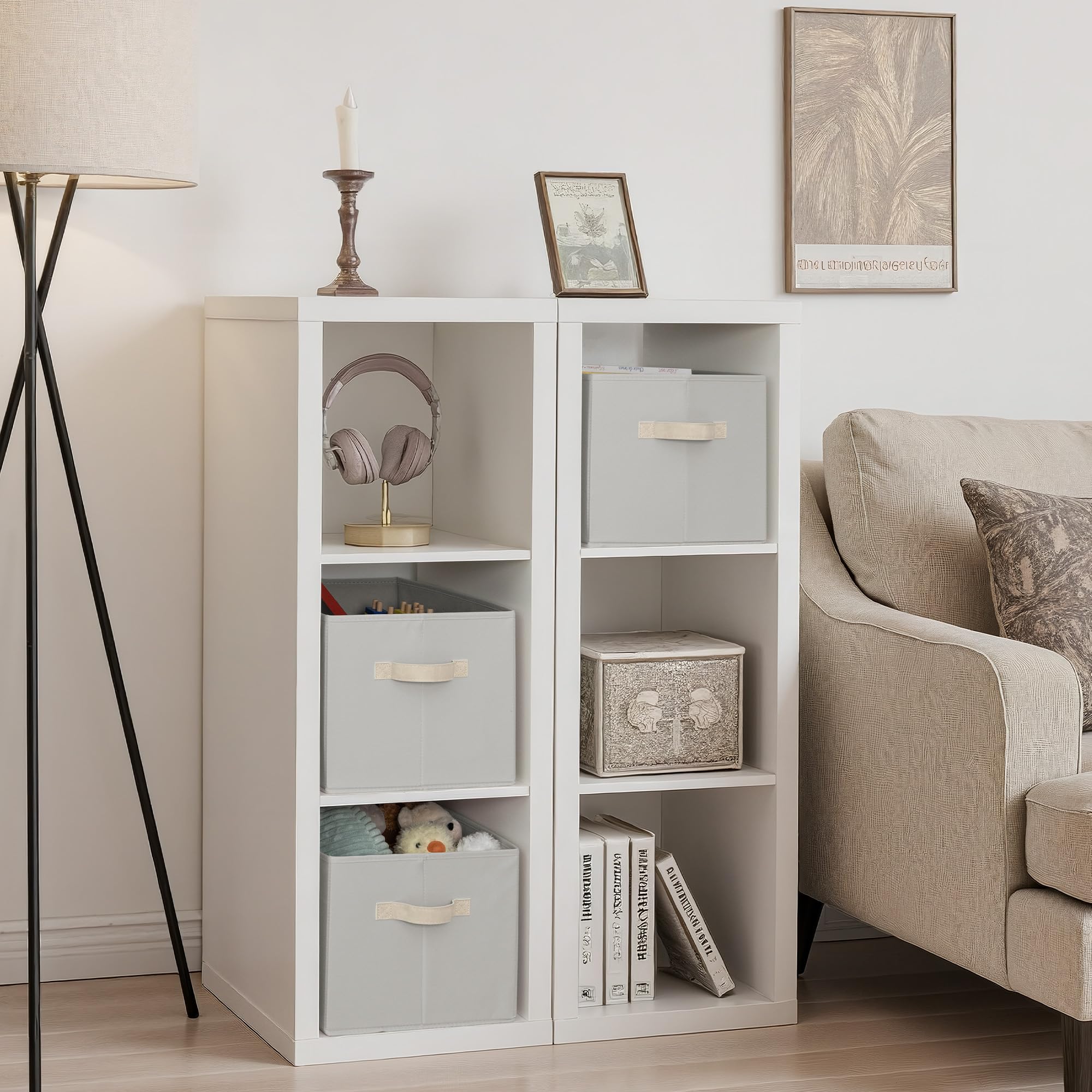 Storage Baskets for Shelves (3 Count)
