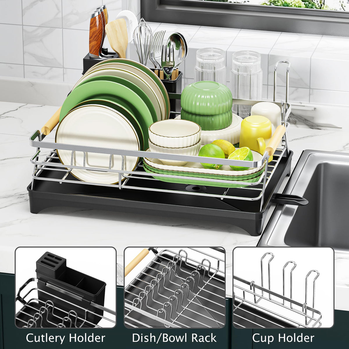 Dish Drying Rack for Kitchen Counter