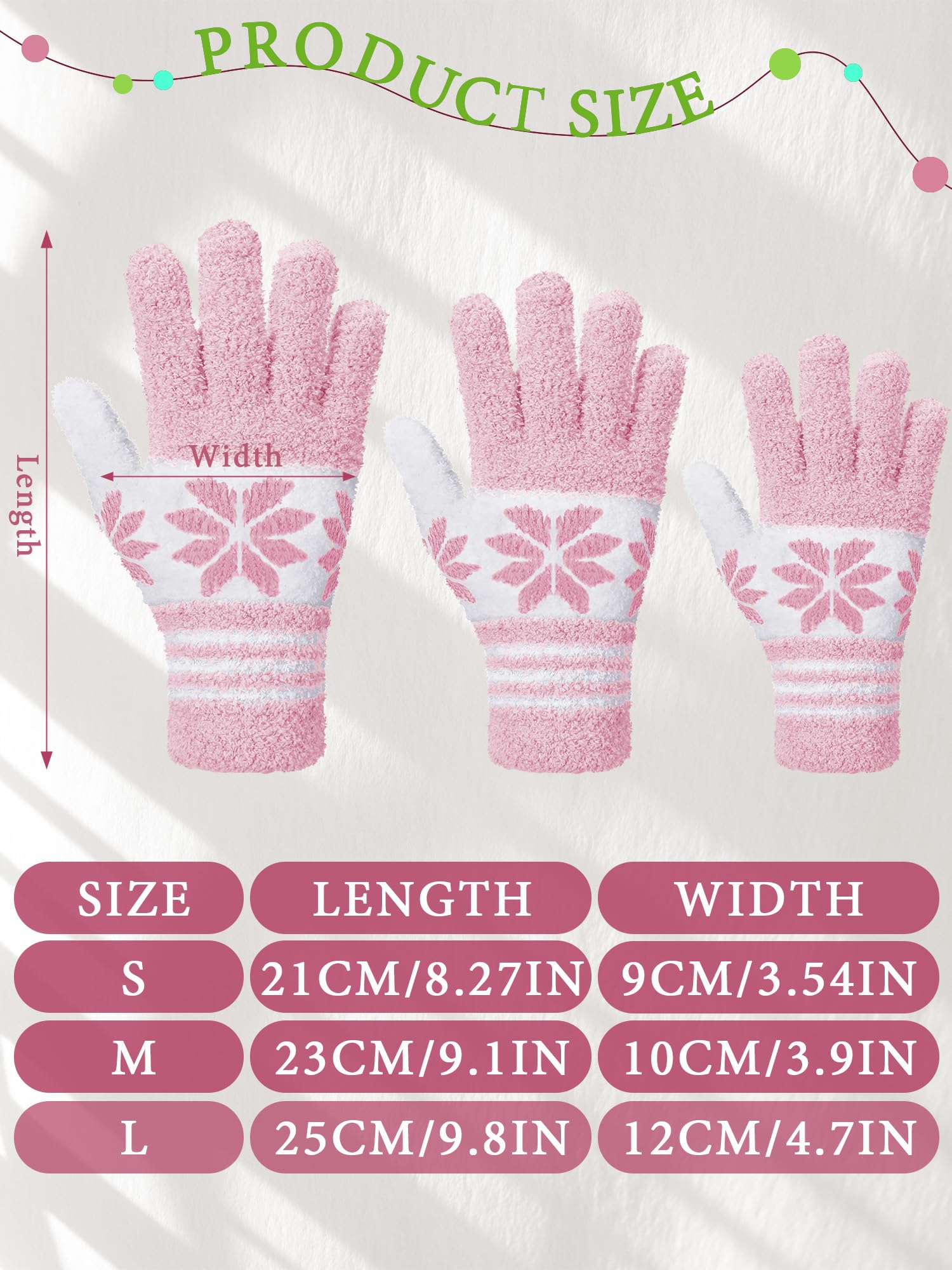 3 Pairs Microfiber Dusting Gloves for Plants Leaf (3 Count)