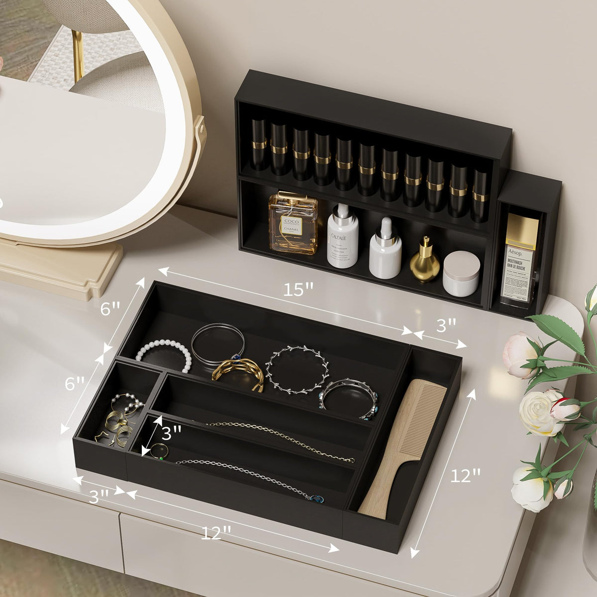 Kitchen Drawer Organizer Tray (2 Count)