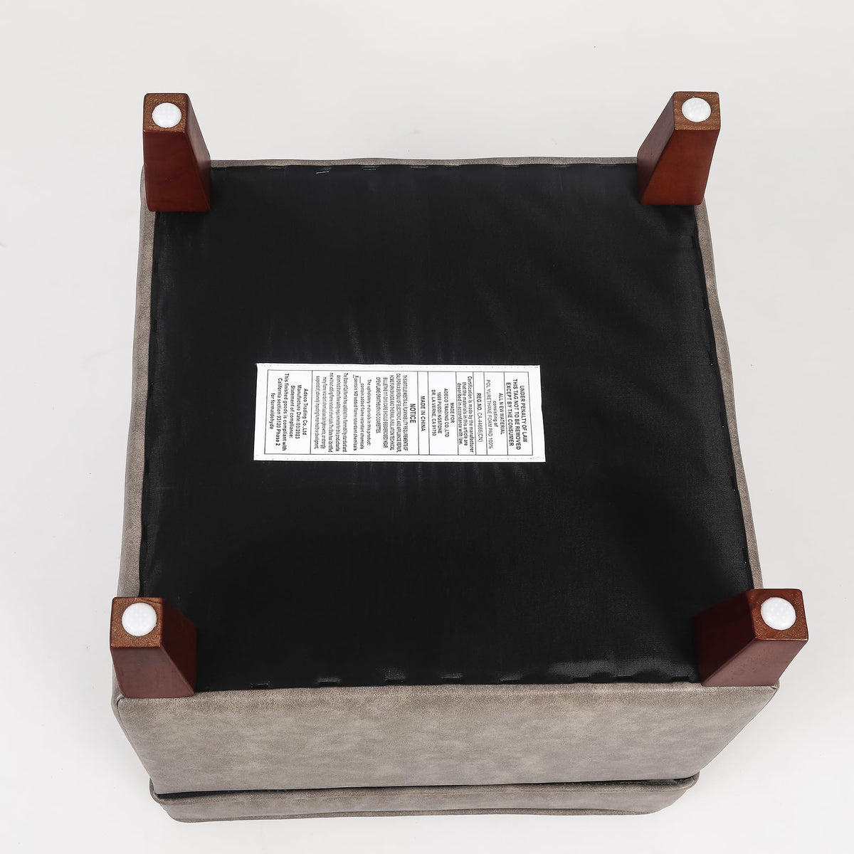 17.5" Square Storage Ottoman