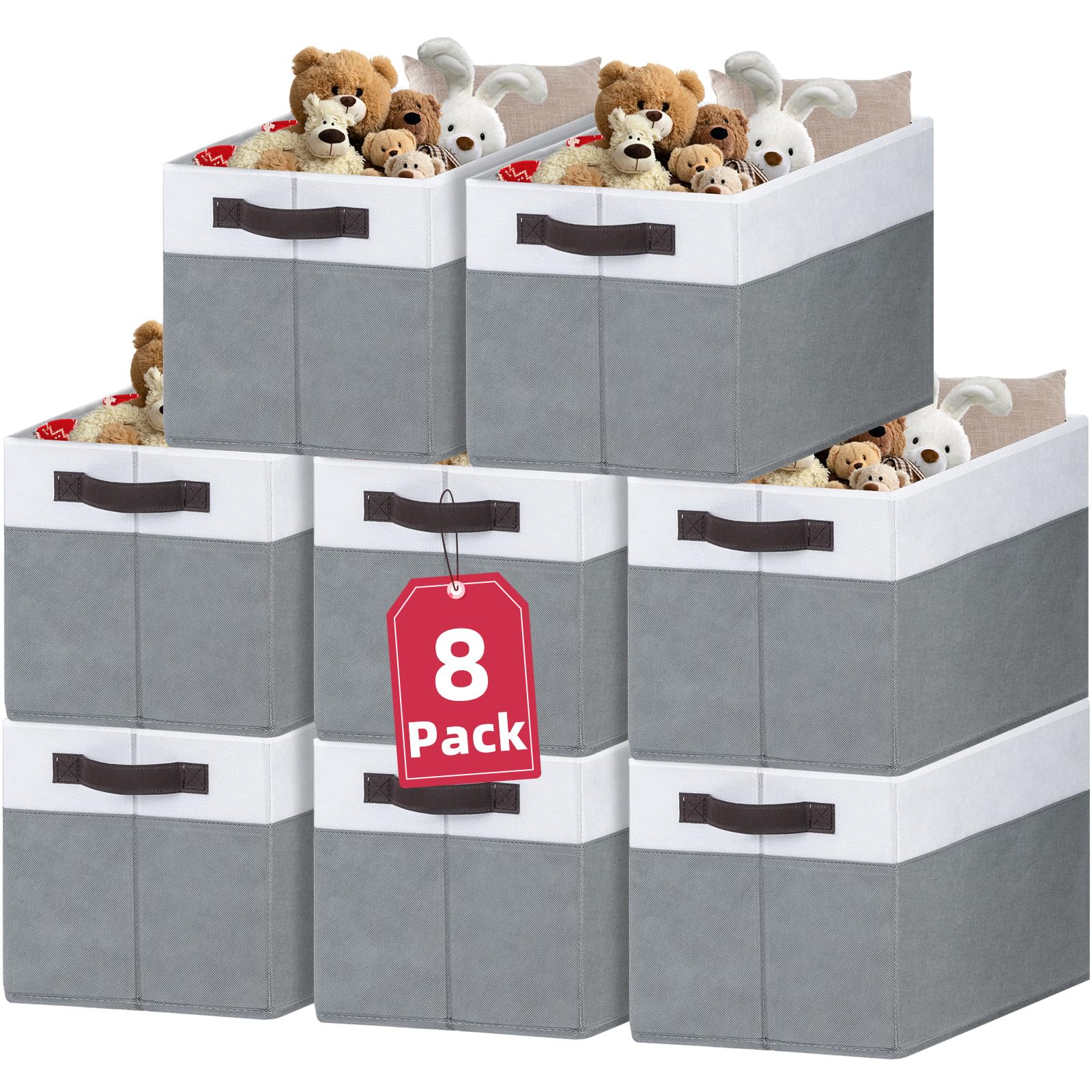 8 Pack Closet Organizers and Storage Bins (8 Count)