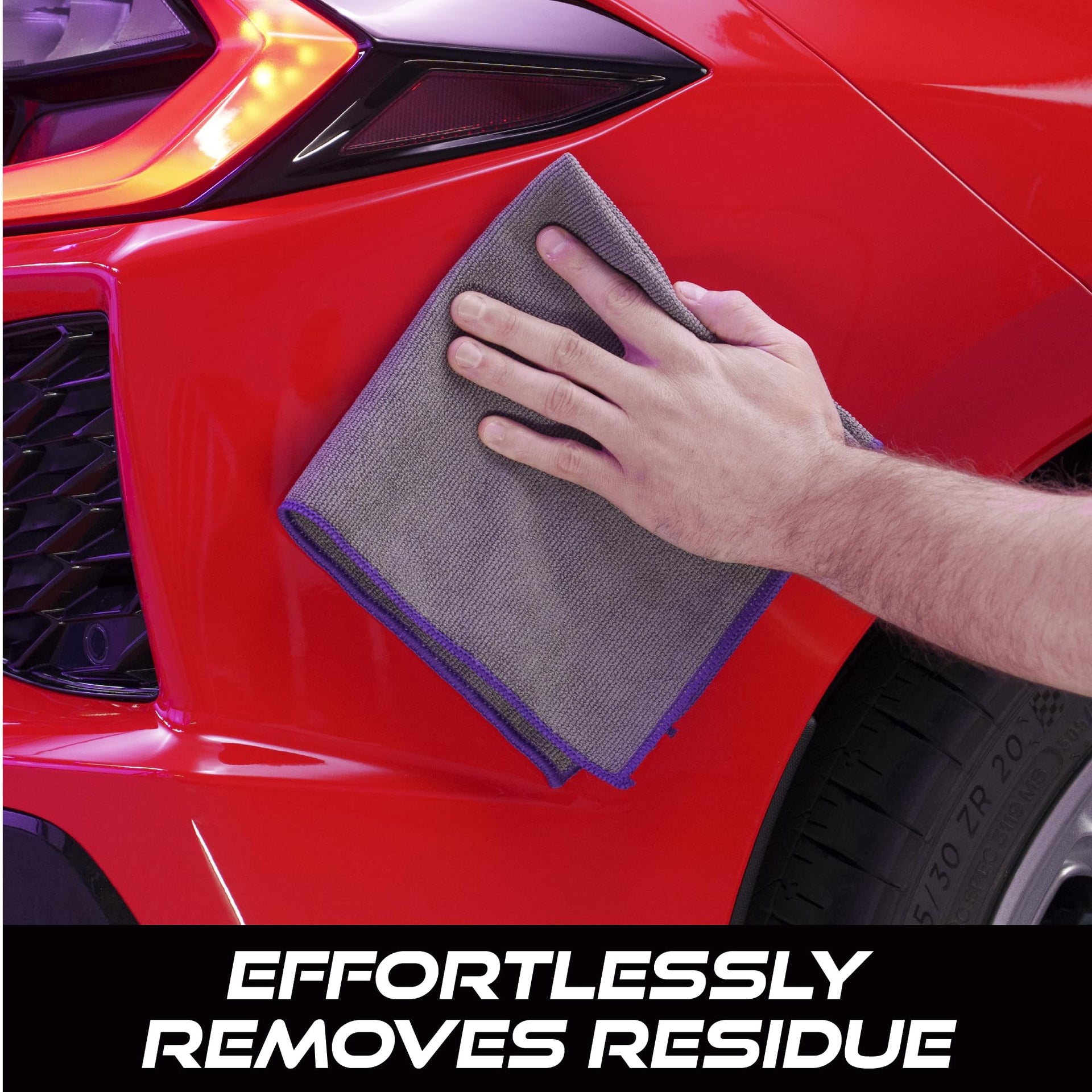 Microfiber Cleaning Cloth for Car Wax Removal (3 Count)