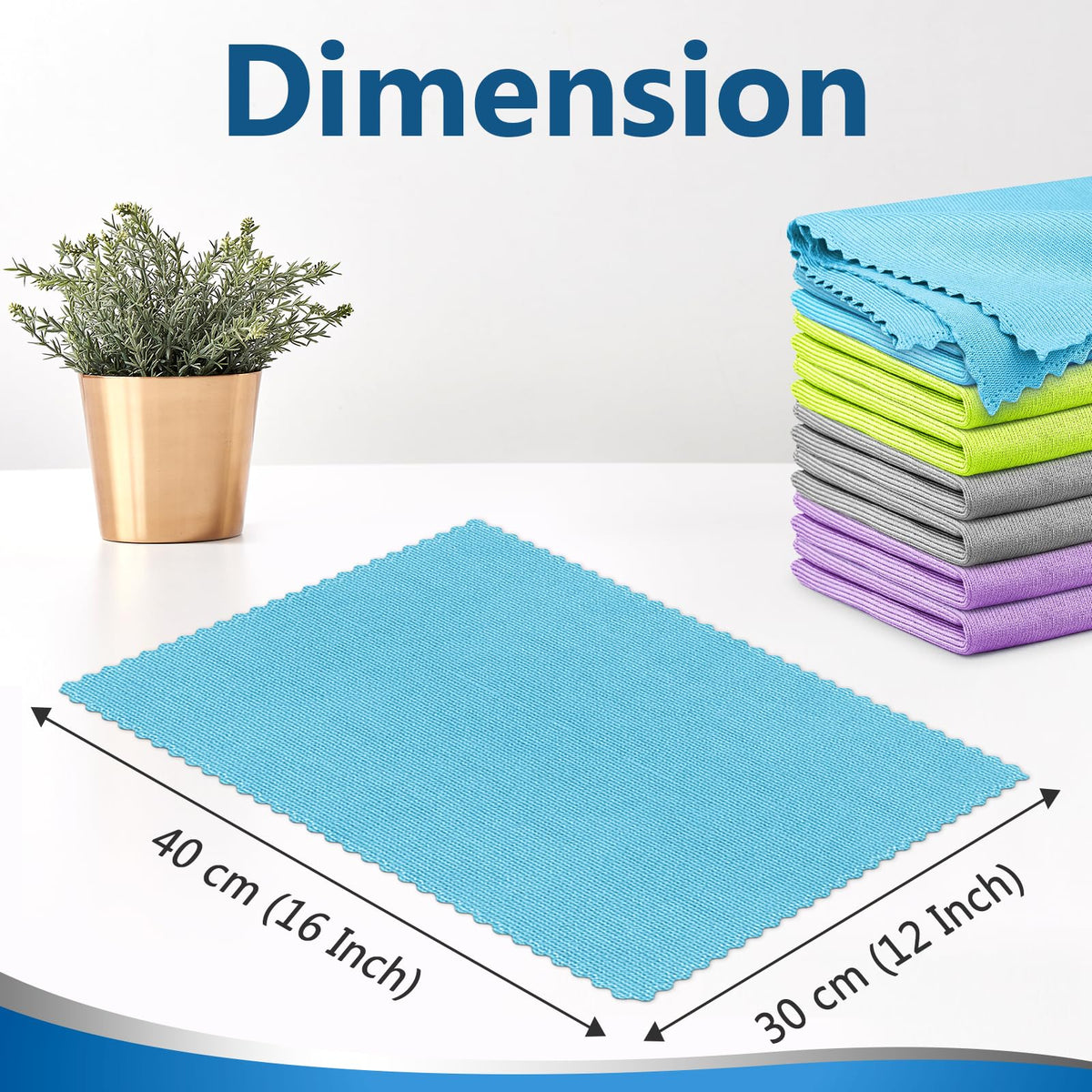 Glass Polishing Streak Free Miracle Cleaning Cloth (8 Count)