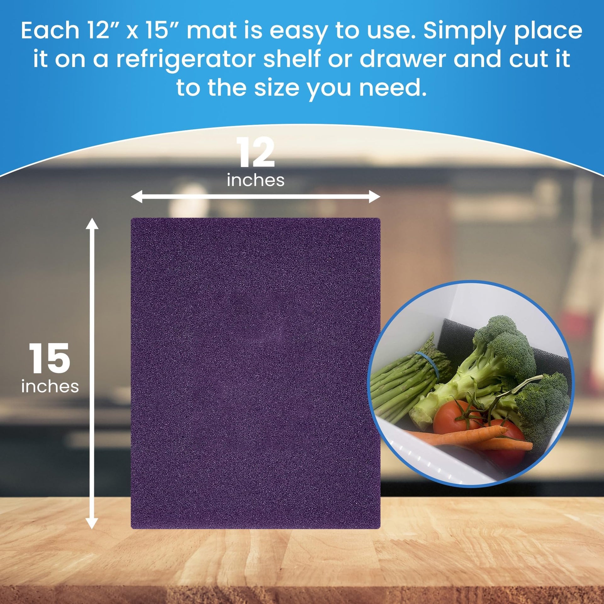 FreshMats Refrigerator Bin Liner (5 Sq Ft )