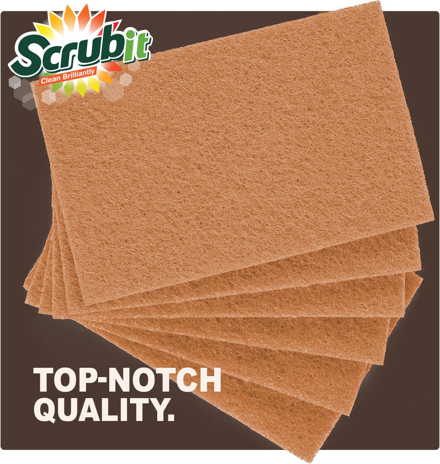 50 Pack Natural Scouring Pads (8 Ounce)