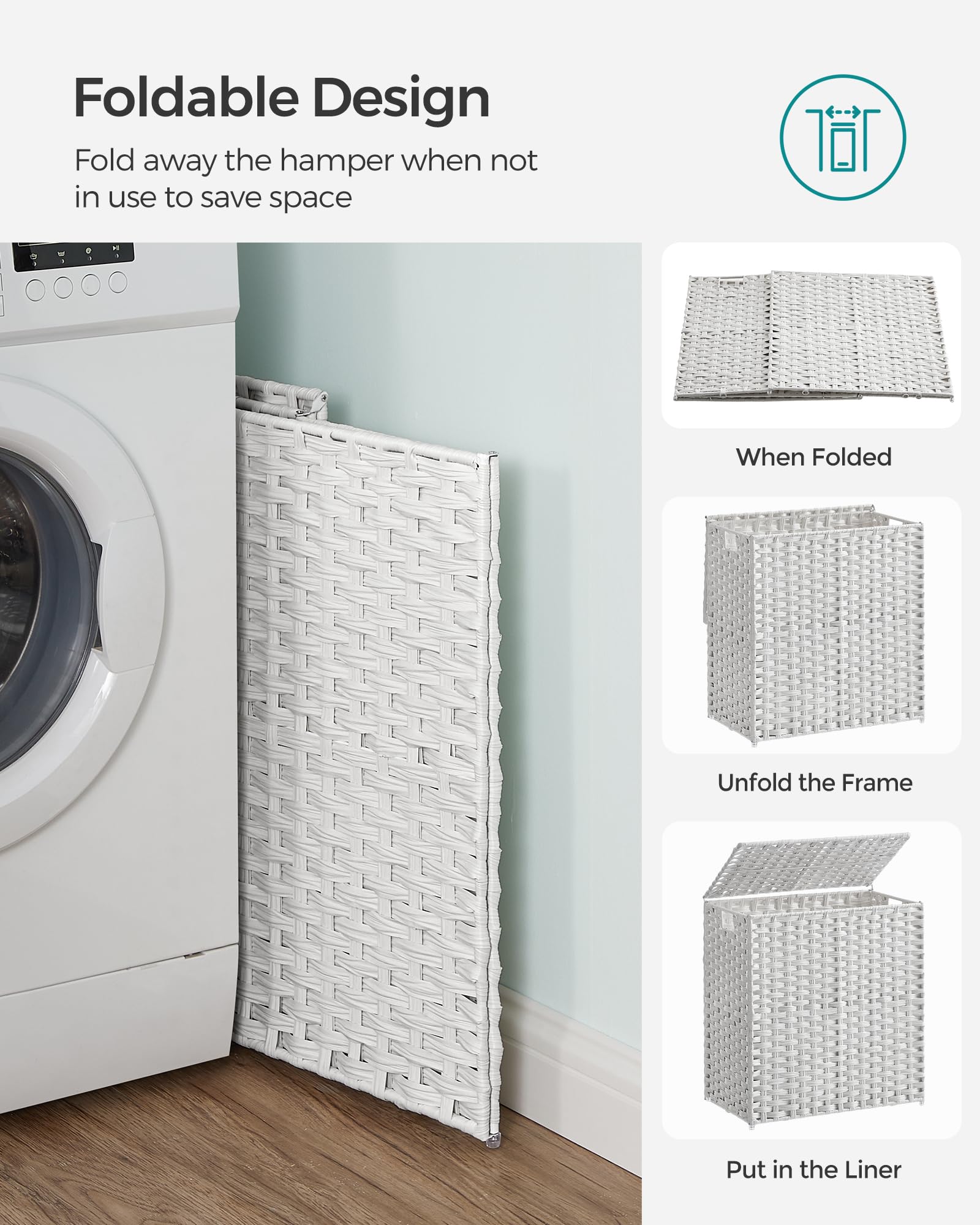 Laundry Hamper with Lid - ModHome Supplies