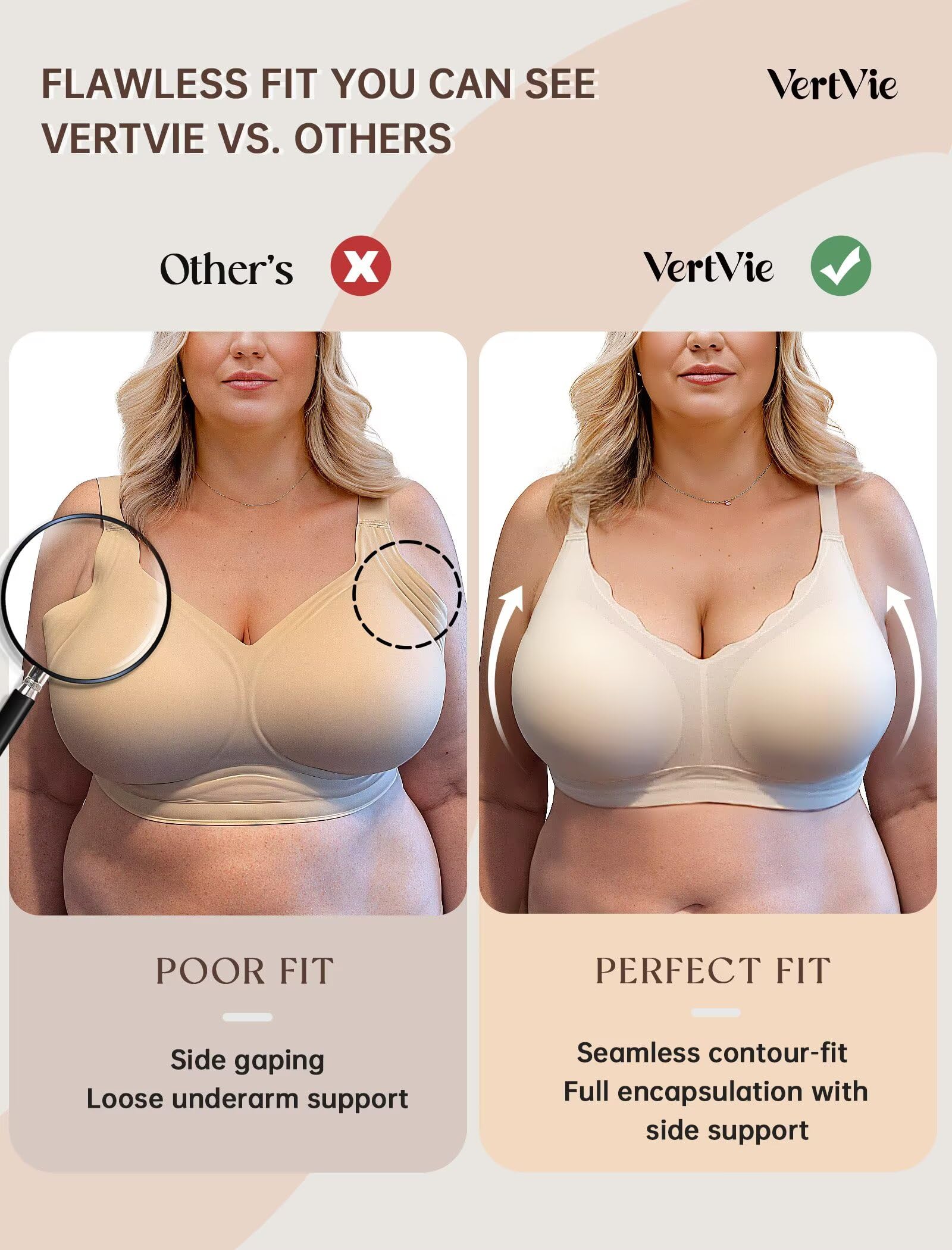 Seamless Jelly Bra No Underwire Supportive Bralette