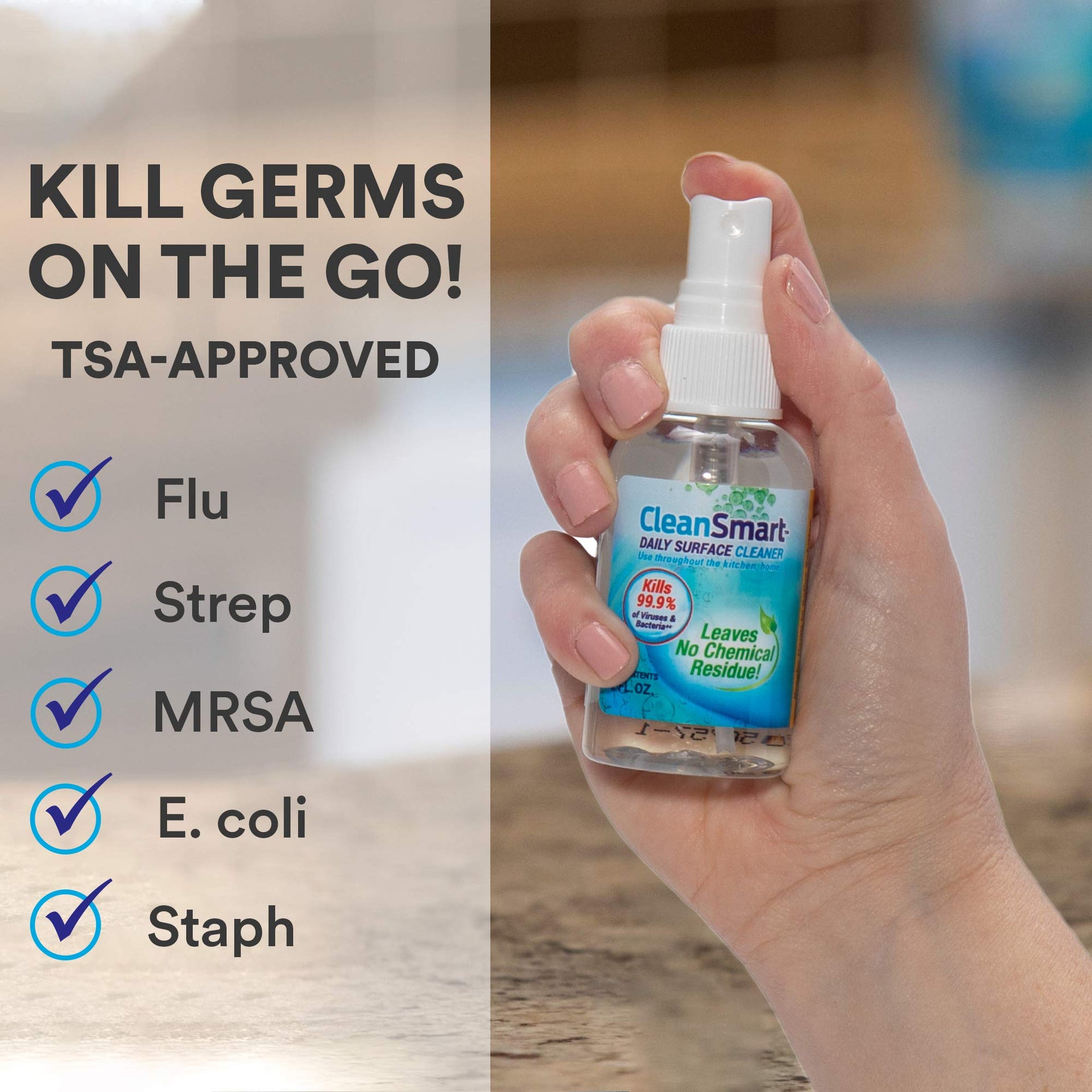 Daily Surface Cleaner Disinfectant Travel Size (6 Fl Oz)
