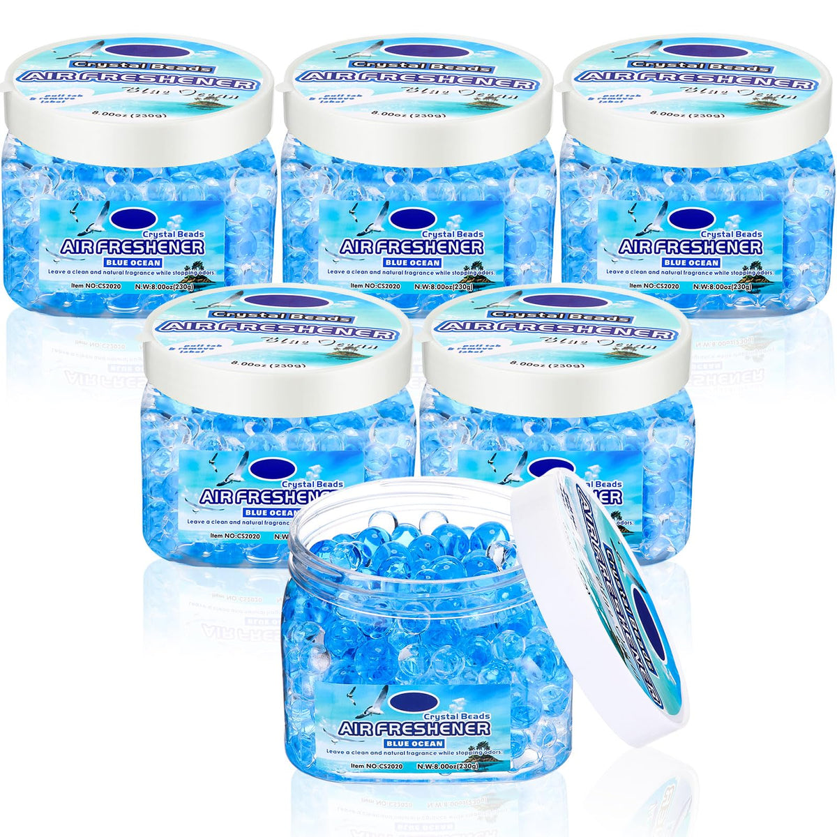 6 Pcs Air Freshener Beads Odor Eliminator Beads Odor (48 Fl Oz)