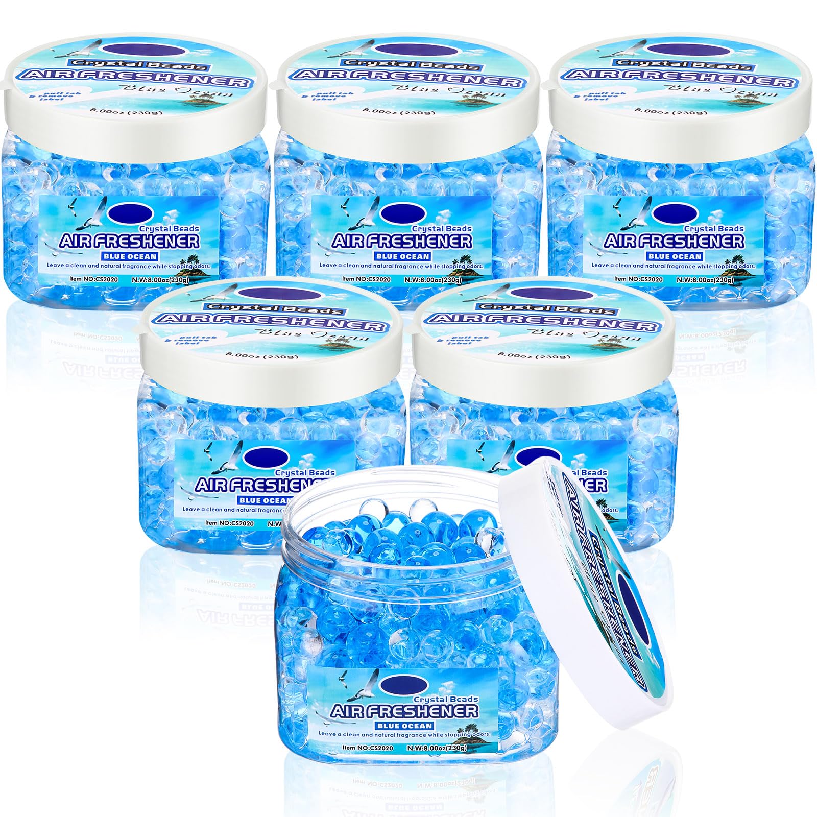 6 Pcs Air Freshener Beads Odor Eliminator Beads Odor (48 Fl Oz)