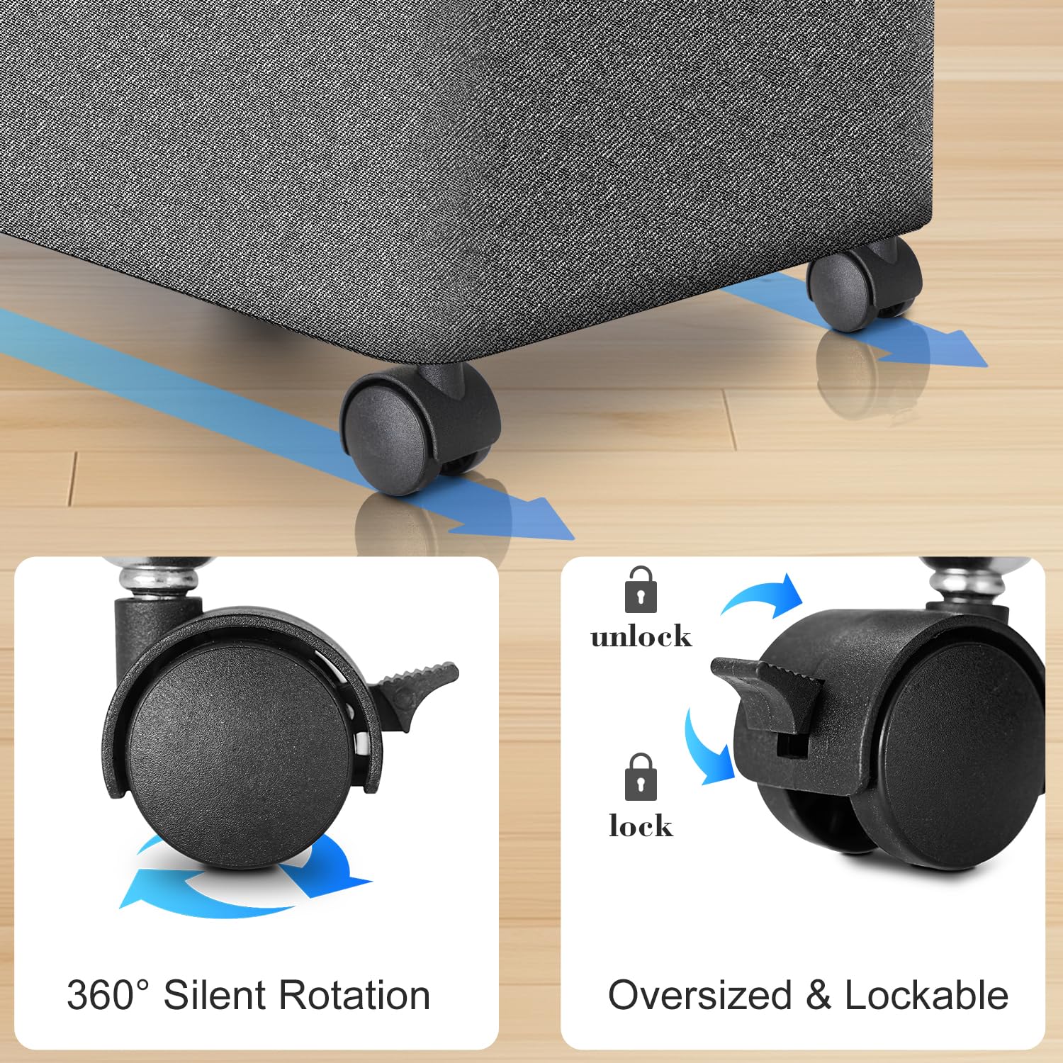 Laundry Hamper with Wheels