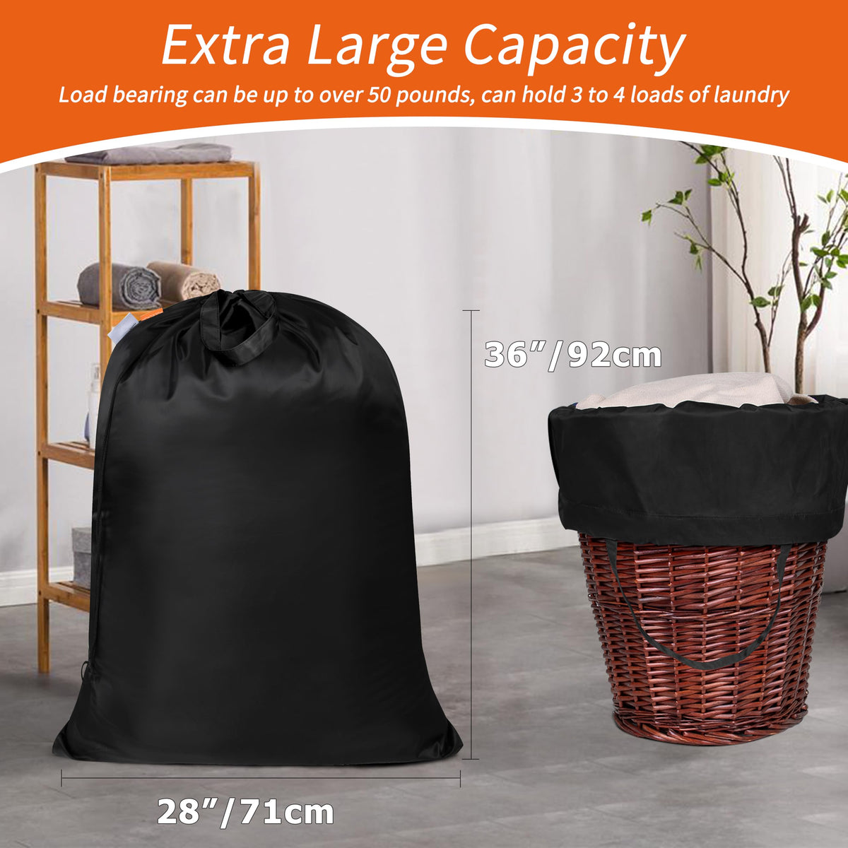 Extra Heavy Duty Laundry Bag with Handles