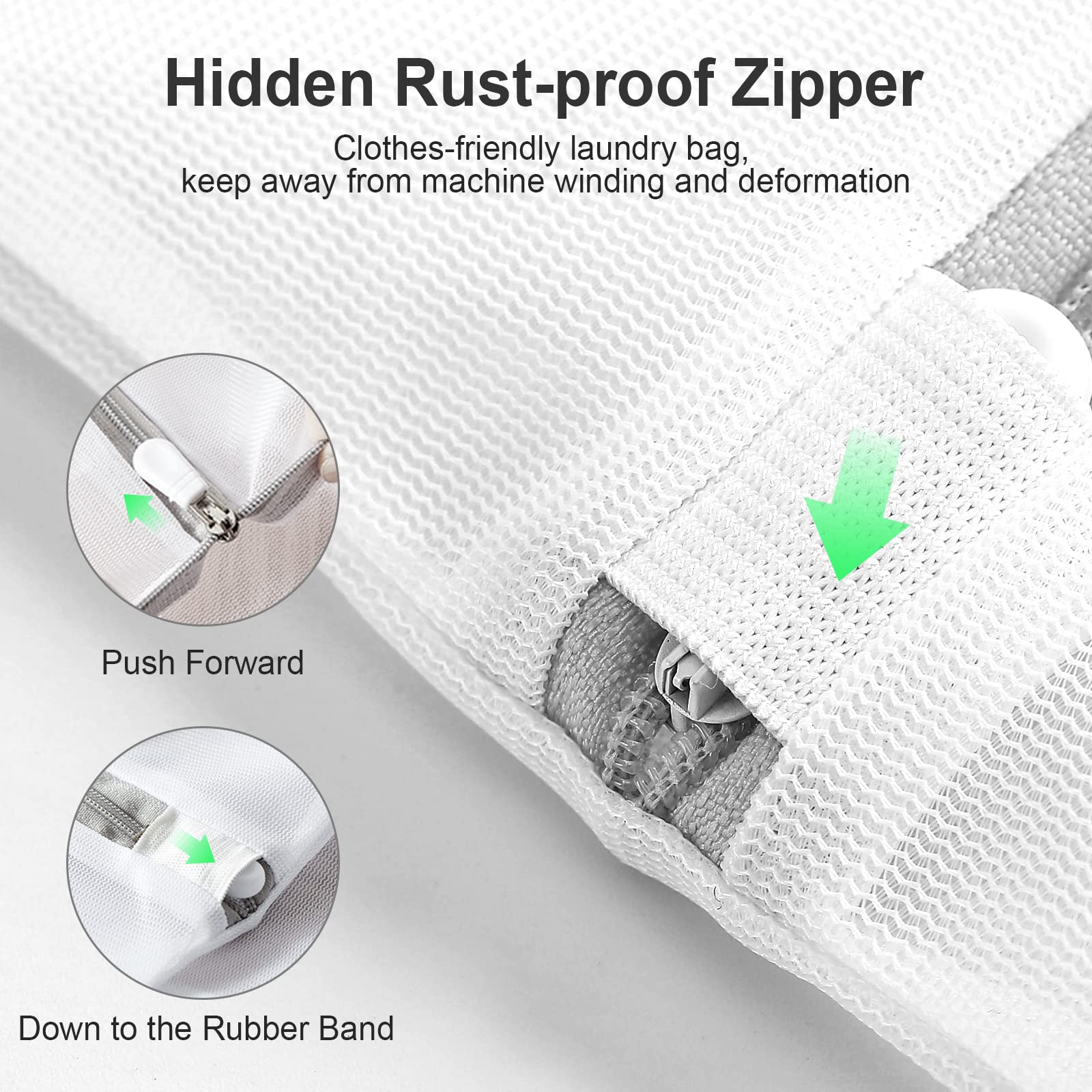 10 Pack Mesh Laundry Bags for Delicates with Non Rust Zipper (10 Count)