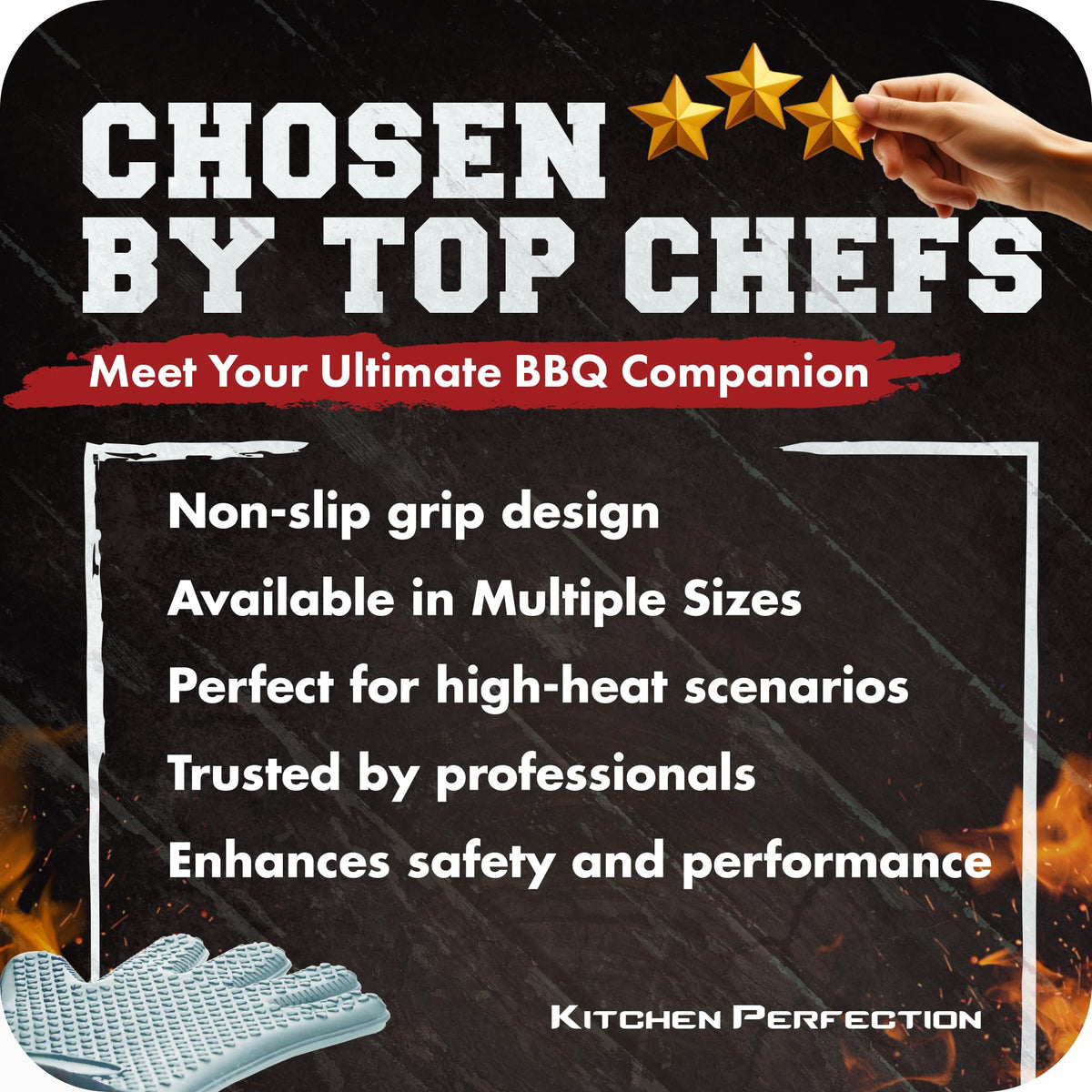 XL Silicone Smoker BBQ Gloves