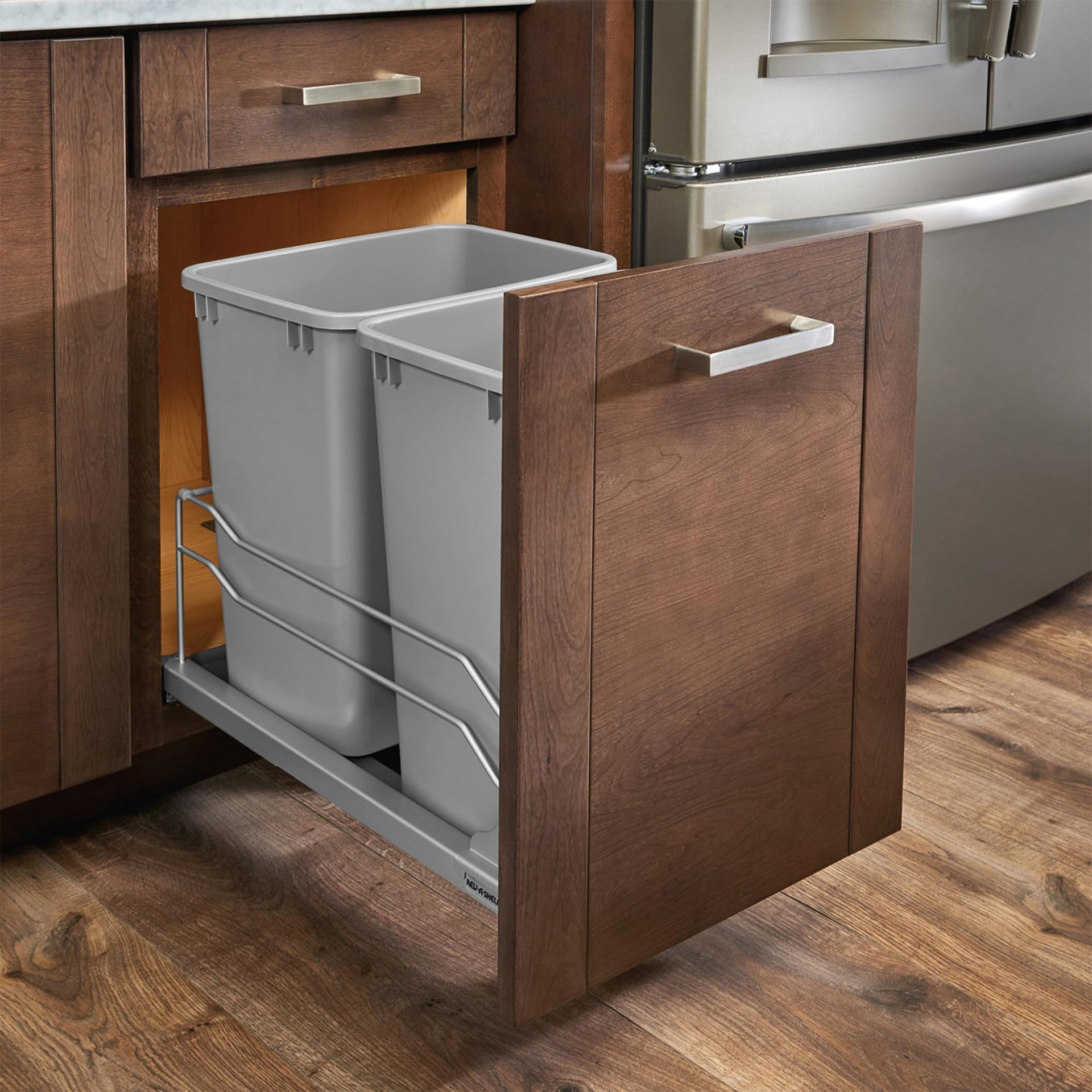 Double Pullout Trash Can w