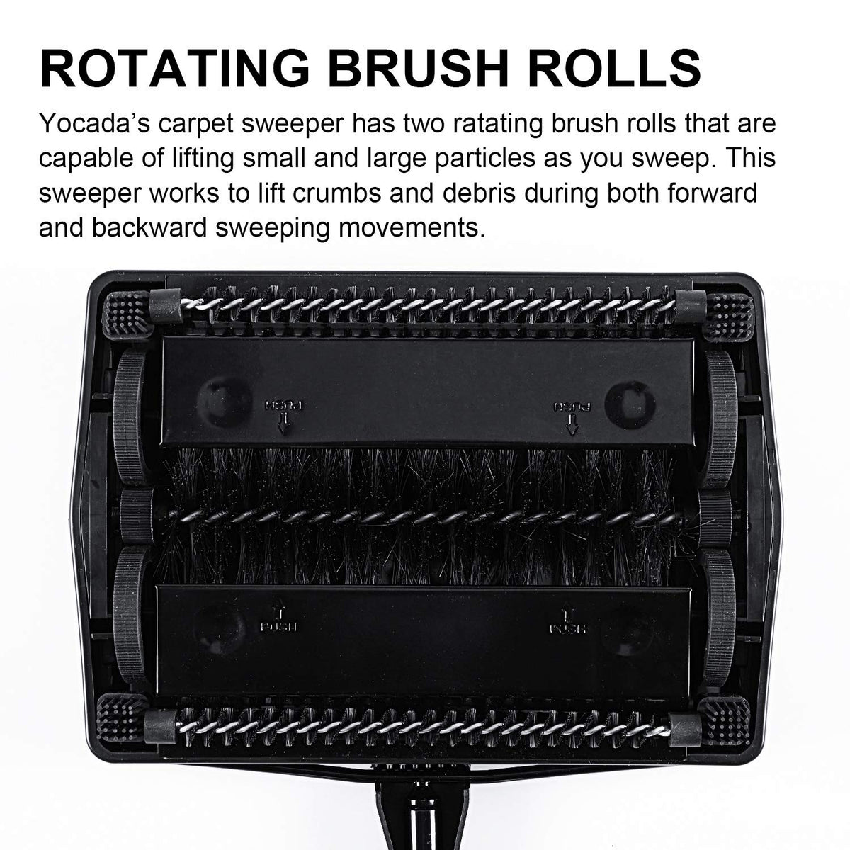 Carpet Sweeper Cleaner Manual Hand Push Non