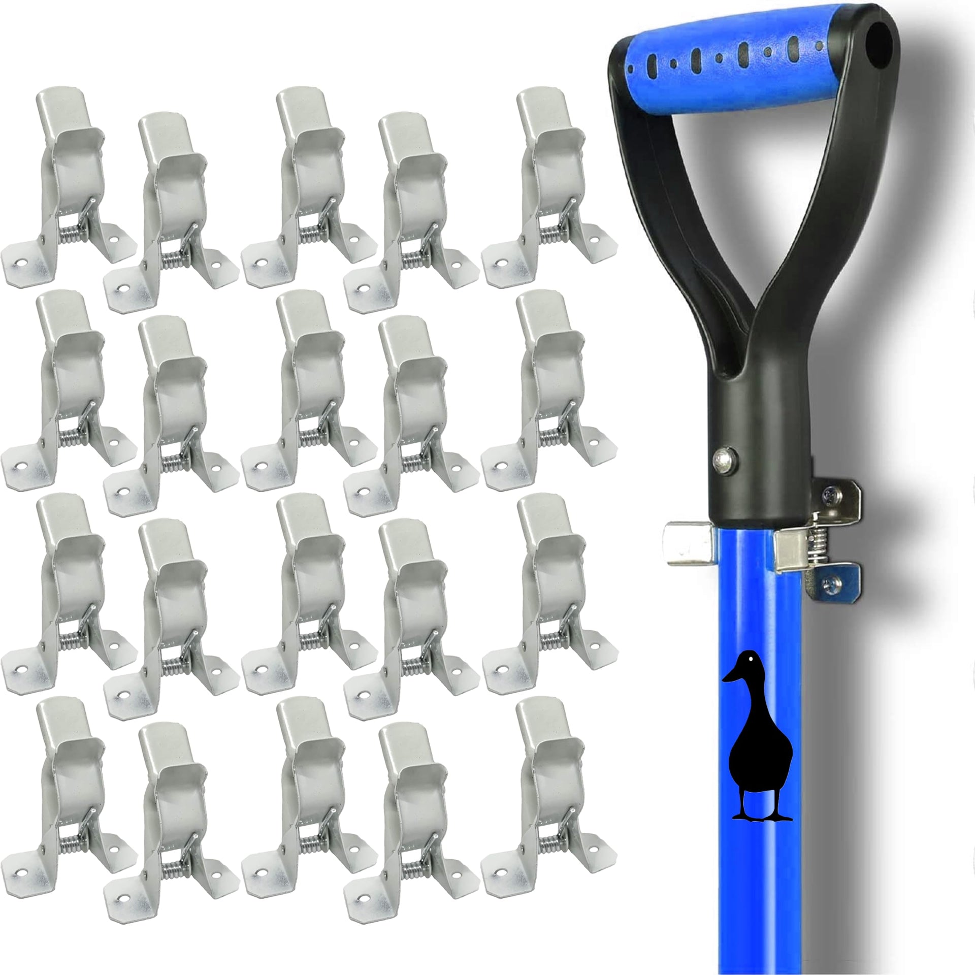 White Spring Grip Clamps