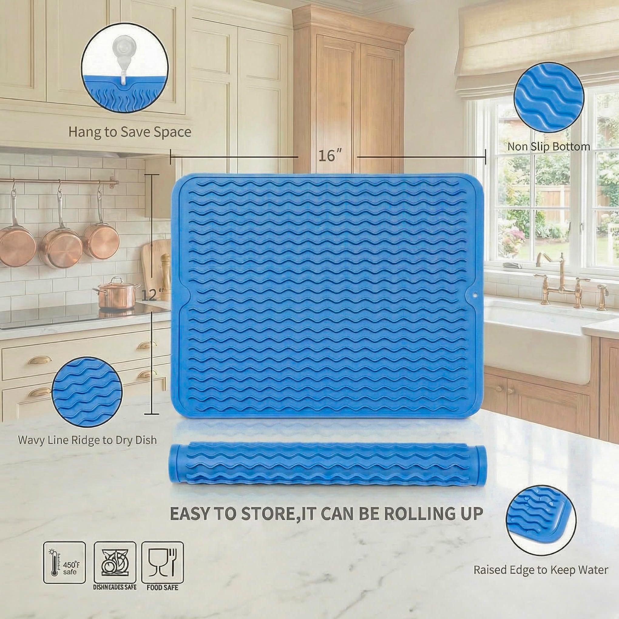 Silicone Dish Drying Mat