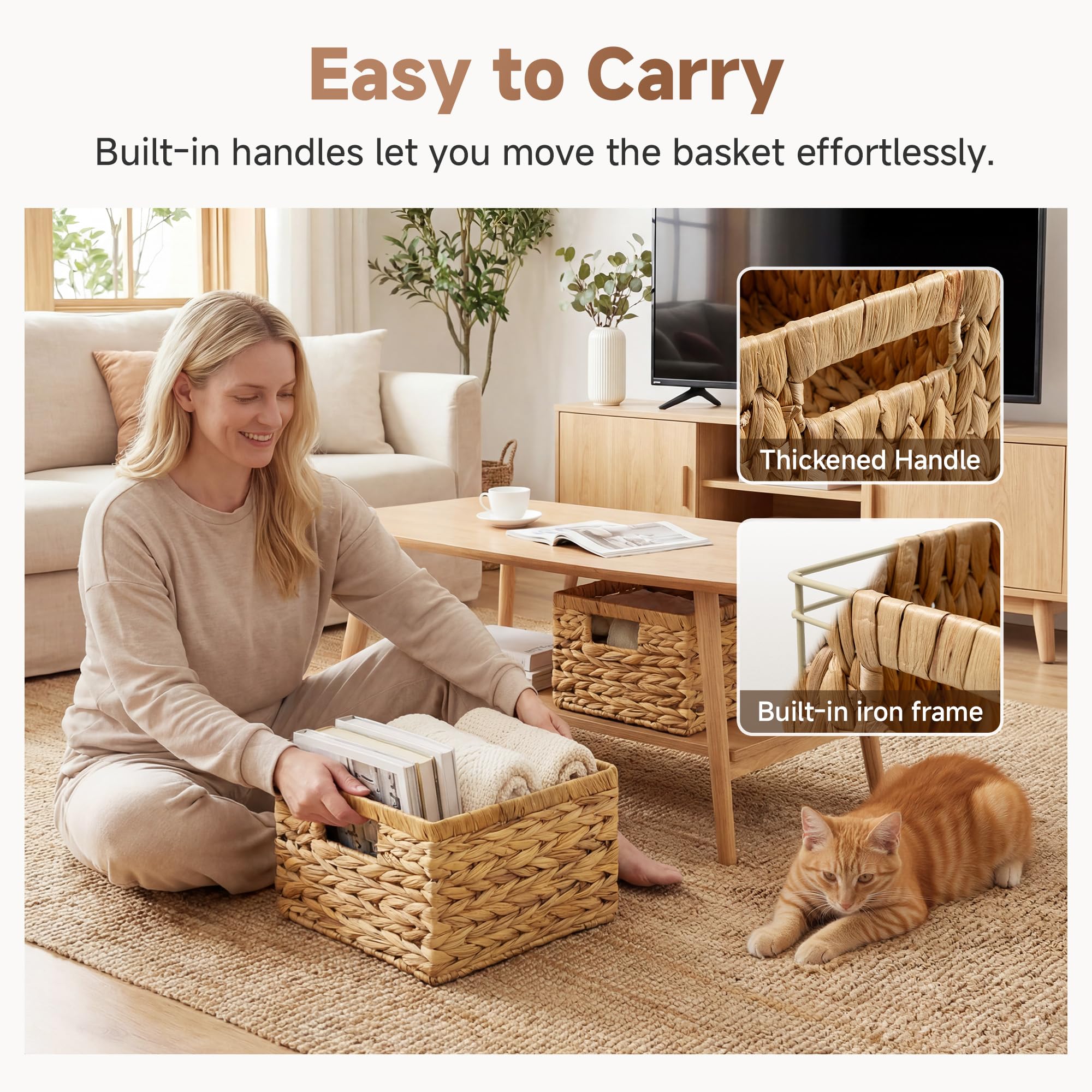 Wicker Baskets for Storage (2 Count)